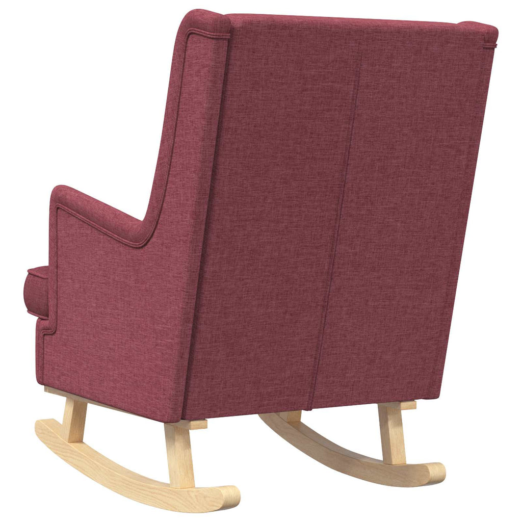 vidaXL Fotel bujany Czerwone wino 62 x 80 x 85 cm tkanina