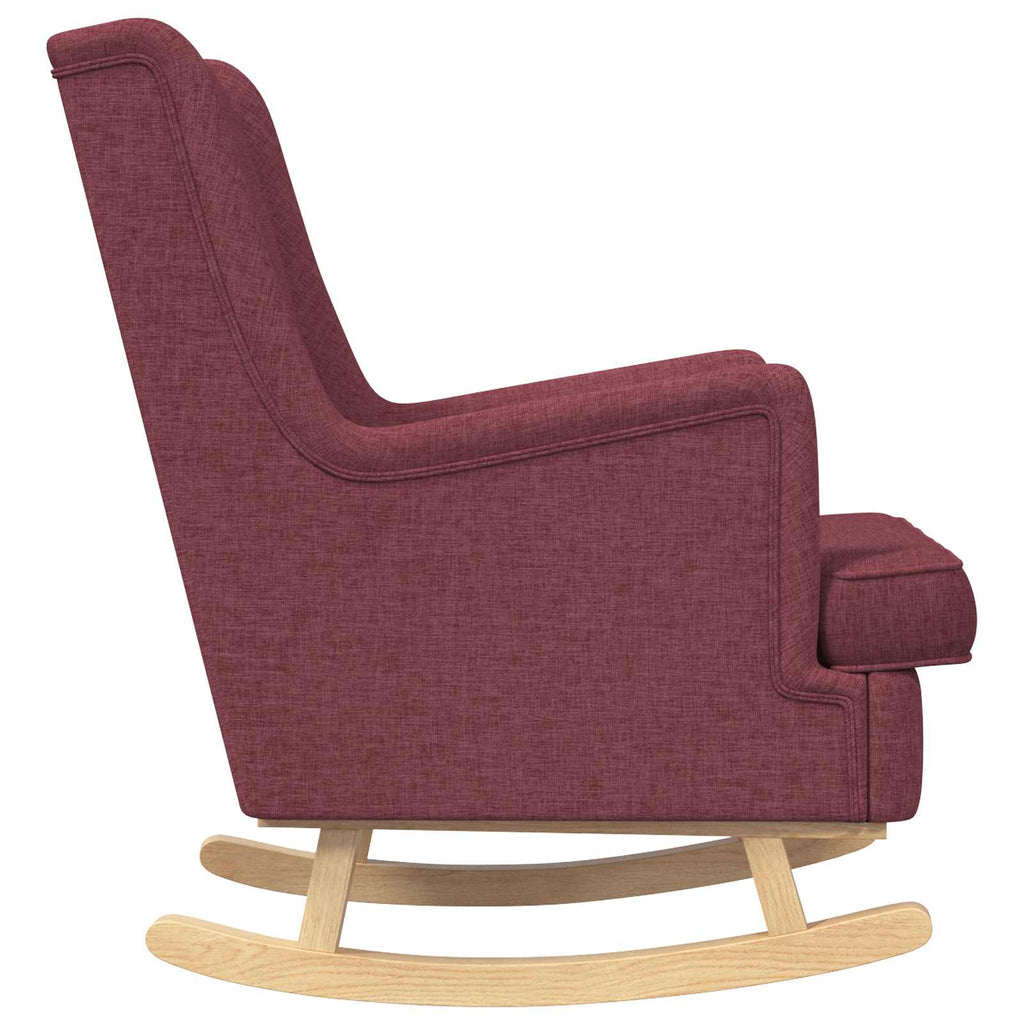 vidaXL Fotel bujany Czerwone wino 62 x 80 x 85 cm tkanina