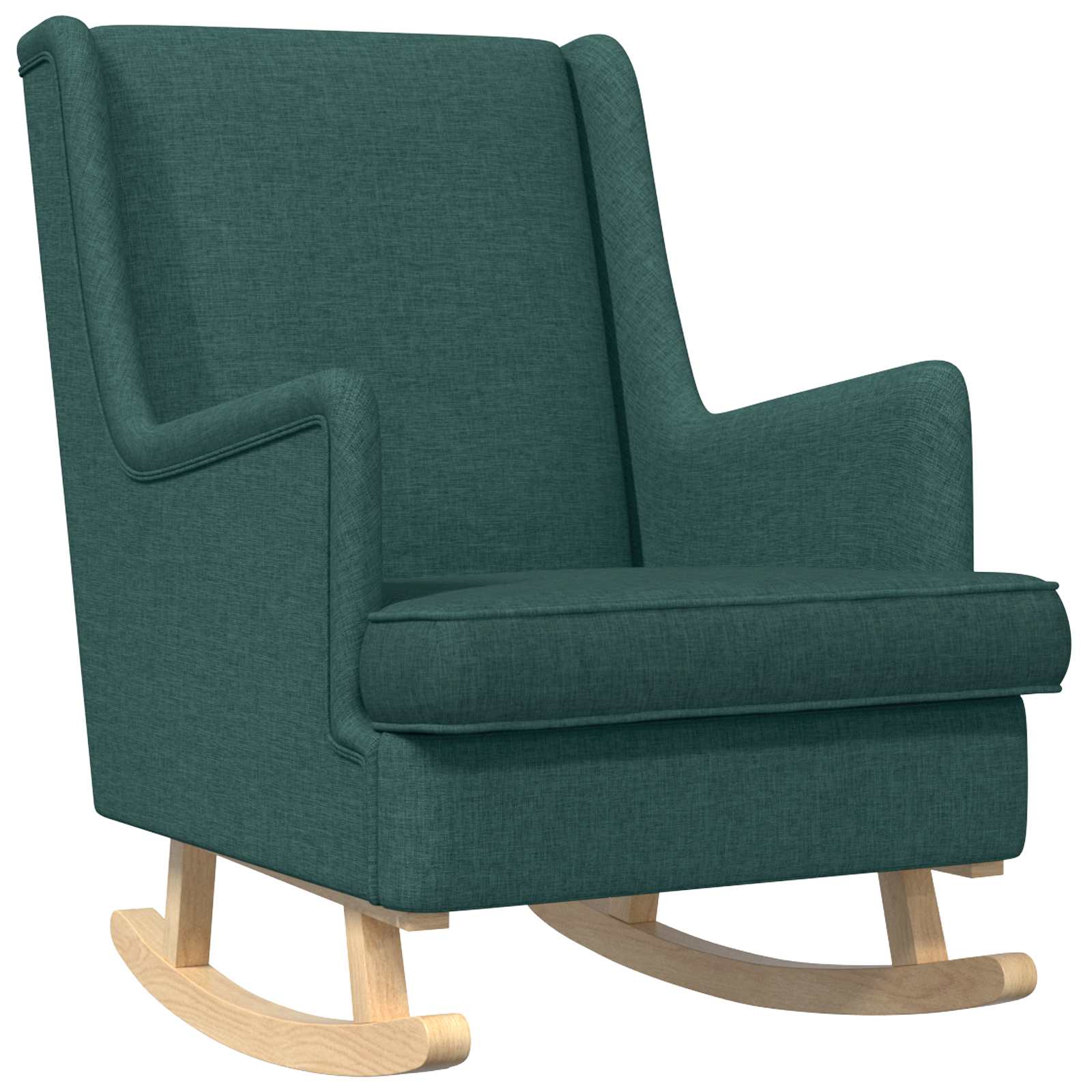 vidaXL Fotel bujany Ciemna zieleń 62 x 80 x 85 cm tkanina