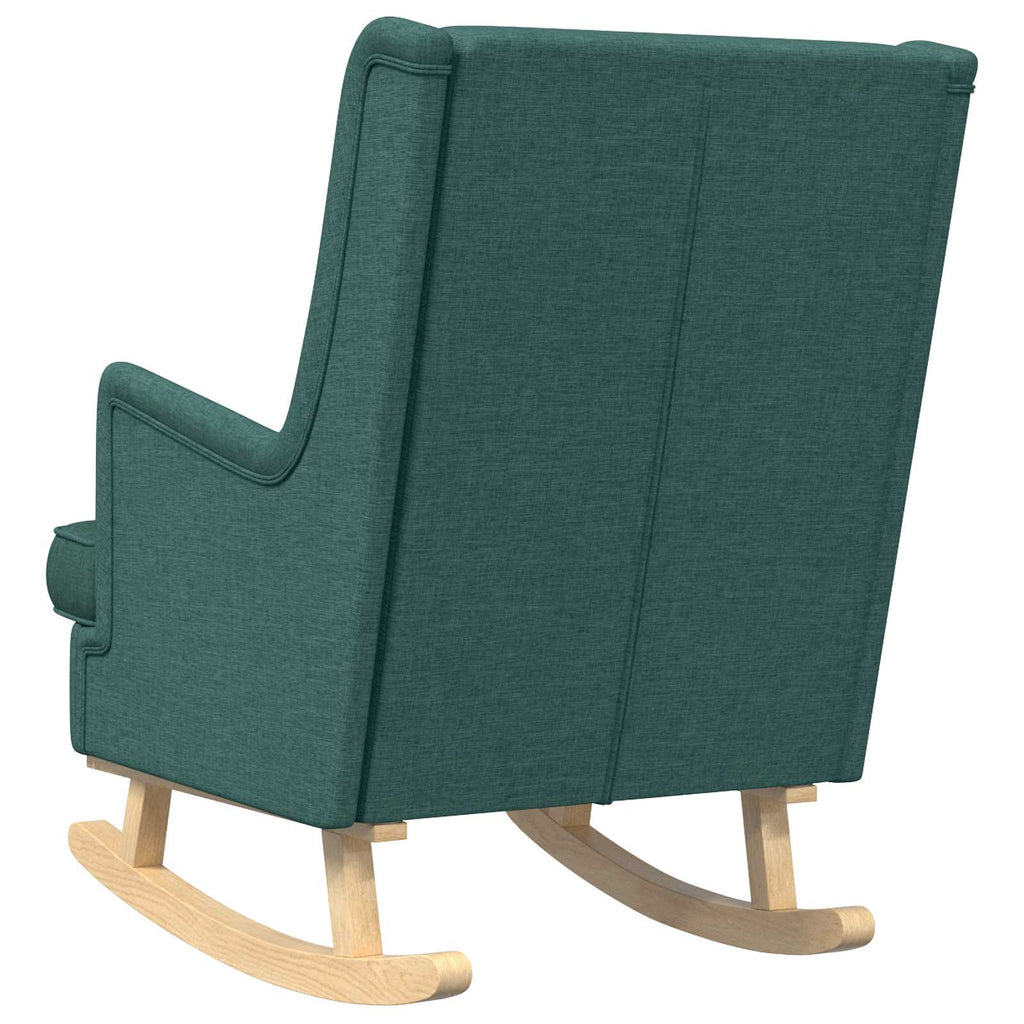 vidaXL Fotel bujany Ciemna zieleń 62 x 80 x 85 cm tkanina