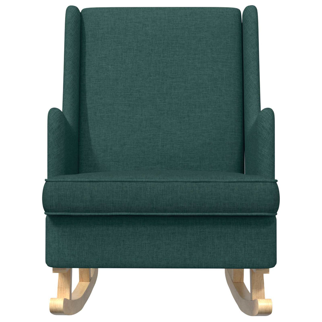 vidaXL Fotel bujany Ciemna zieleń 62 x 80 x 85 cm tkanina