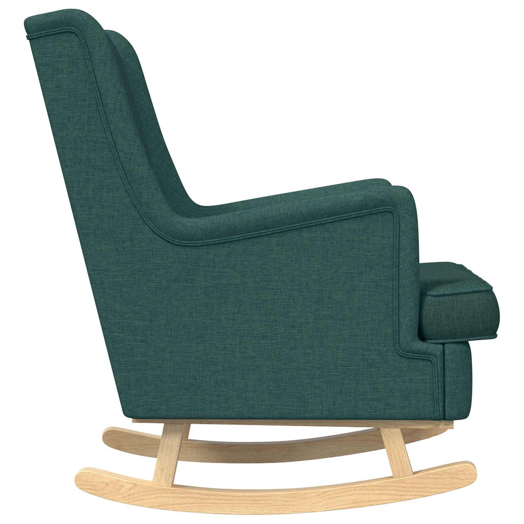 vidaXL Fotel bujany Ciemna zieleń 62 x 80 x 85 cm tkanina
