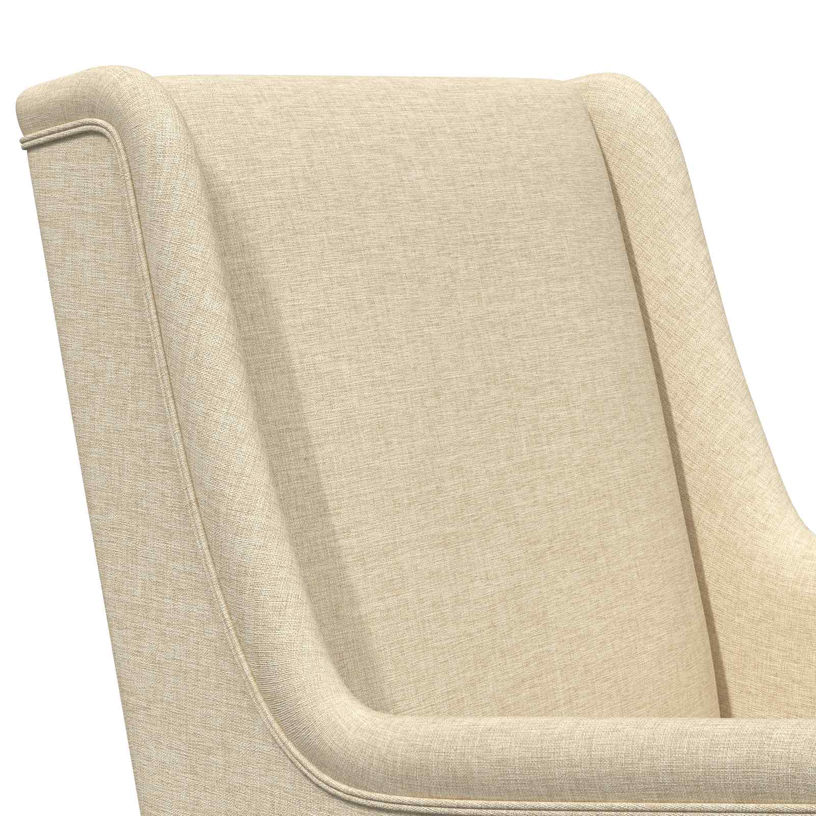 vidaXL Fotel bujany Kremowy 62 x 80 x 85 cm tkanina