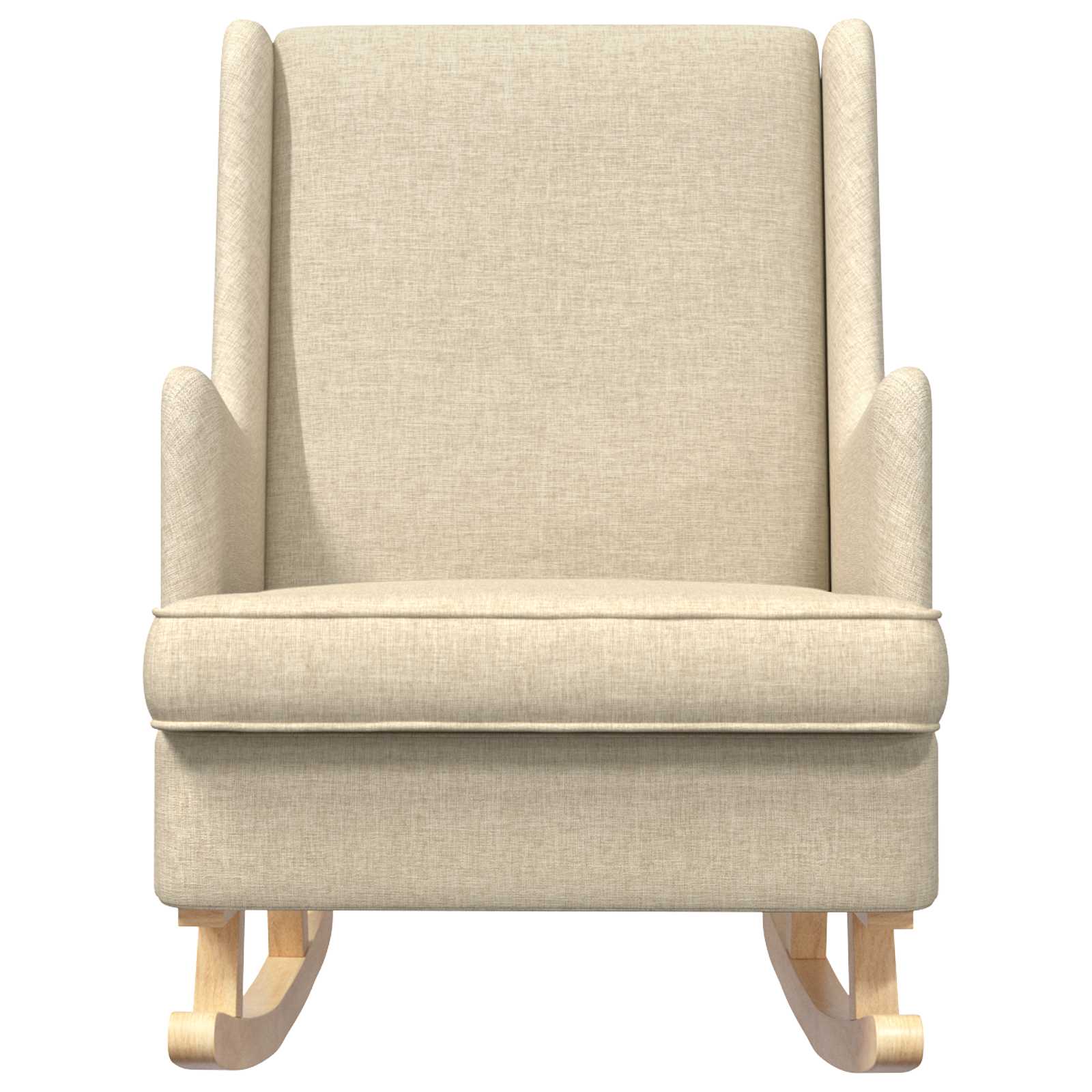 vidaXL Fotel bujany Kremowy 62 x 80 x 85 cm tkanina