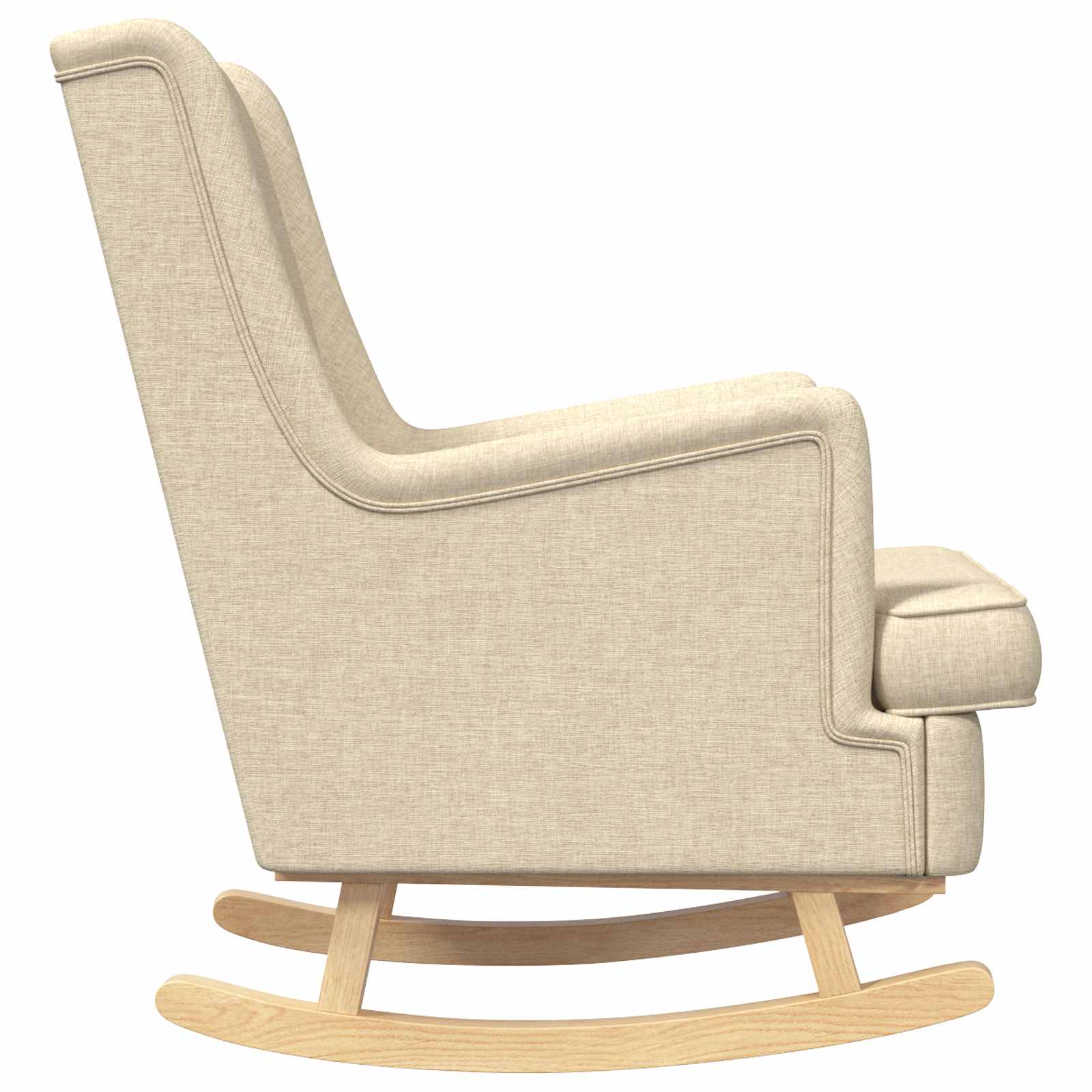 vidaXL Fotel bujany Kremowy 62 x 80 x 85 cm tkanina