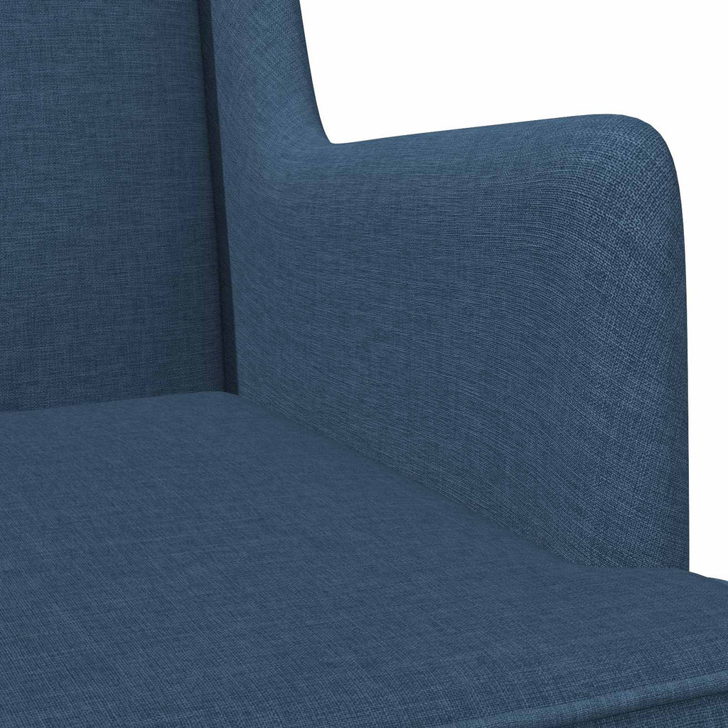 vidaXL Fotel bujany Niebieski 62 x 80 x 85 cm tkanina
