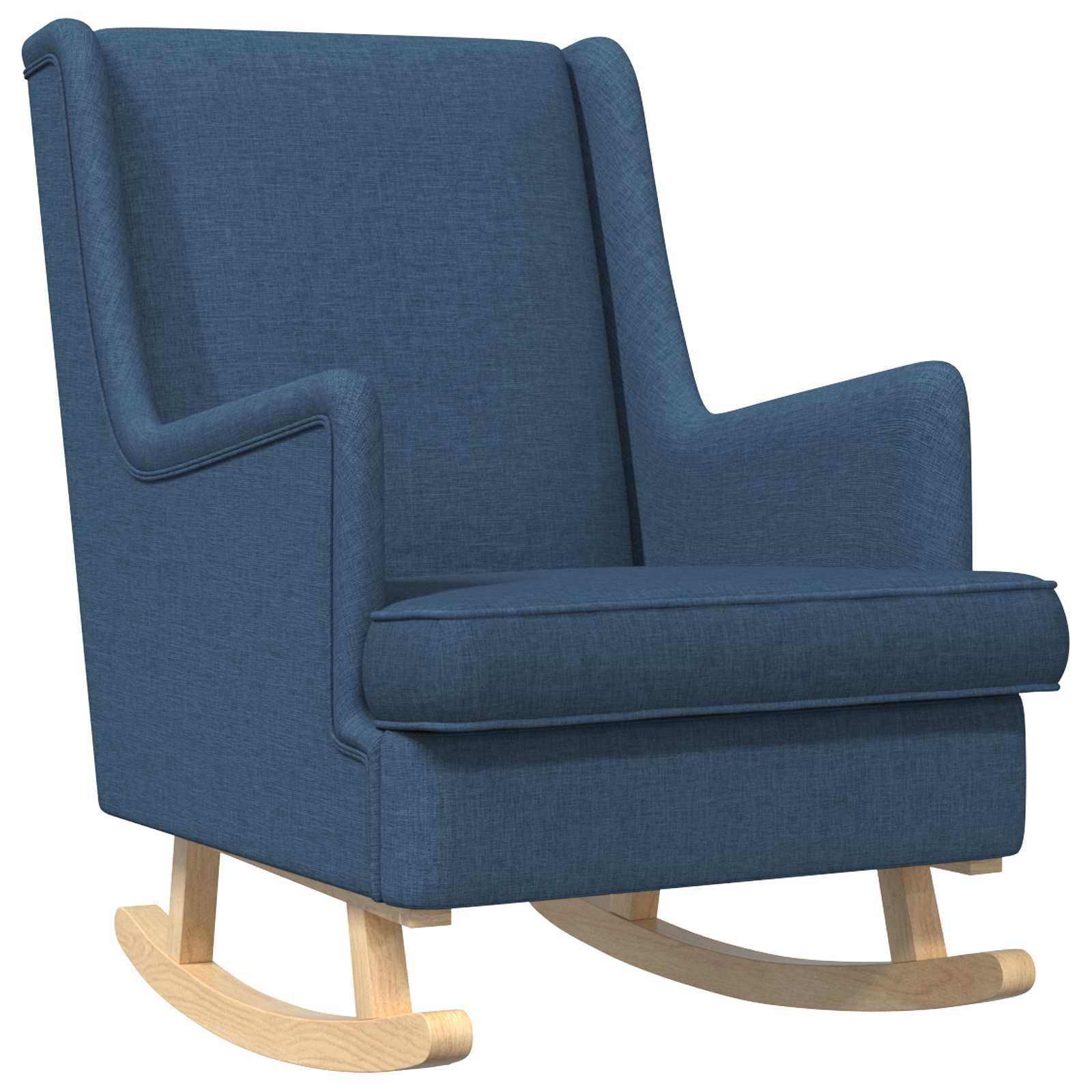 vidaXL Fotel bujany Niebieski 62 x 80 x 85 cm tkanina