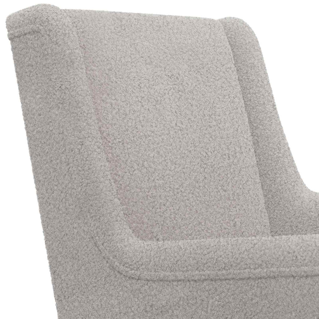 vidaXL Fotel bujany jasnoszary 62 x 80 x 85 cm Bouclé