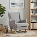 vidaXL Fotel bujany jasnoszary 62 x 80 x 85 cm Bouclé