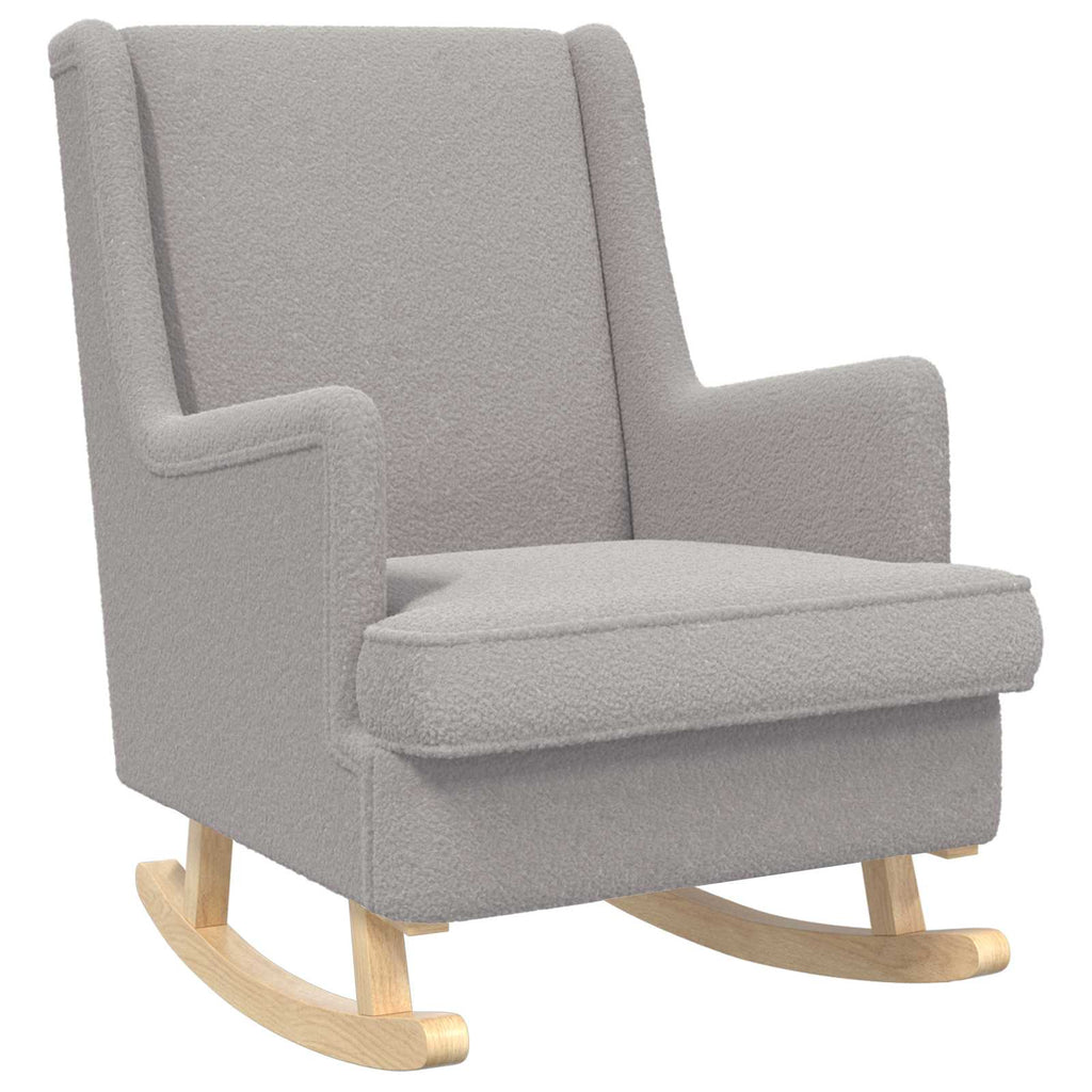 vidaXL Fotel bujany jasnoszary 62 x 80 x 85 cm Bouclé