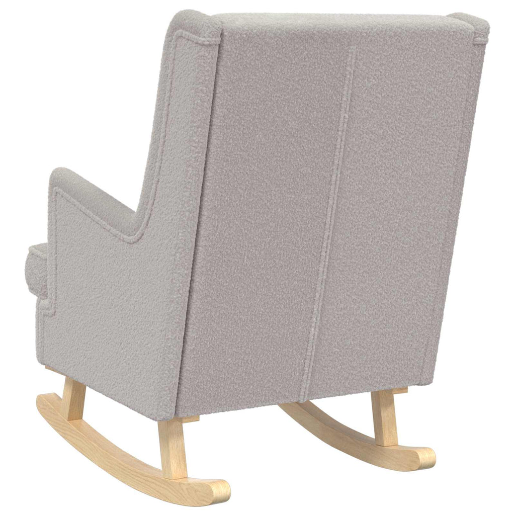 vidaXL Fotel bujany jasnoszary 62 x 80 x 85 cm Bouclé