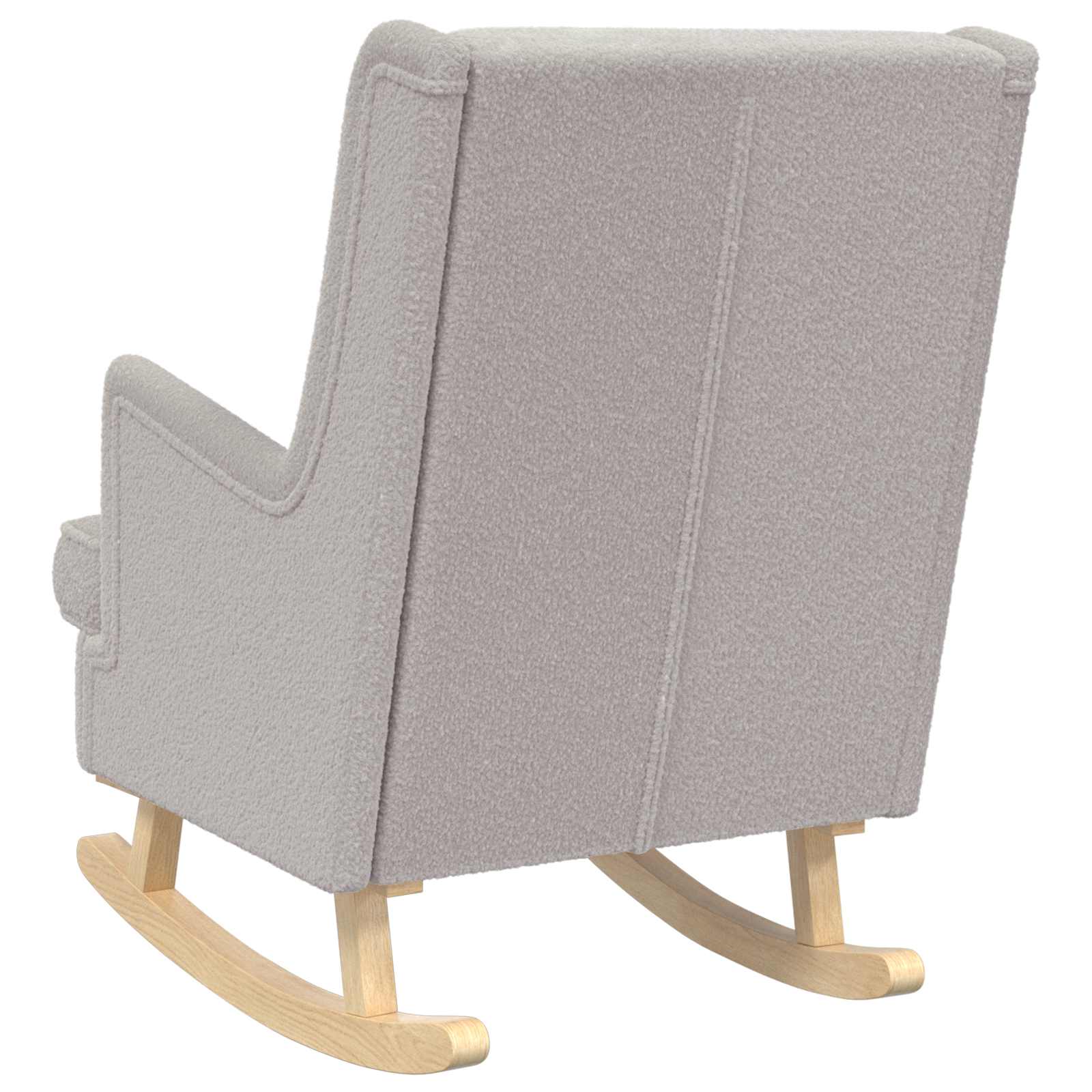 vidaXL Fotel bujany jasnoszary 62 x 80 x 85 cm Bouclé