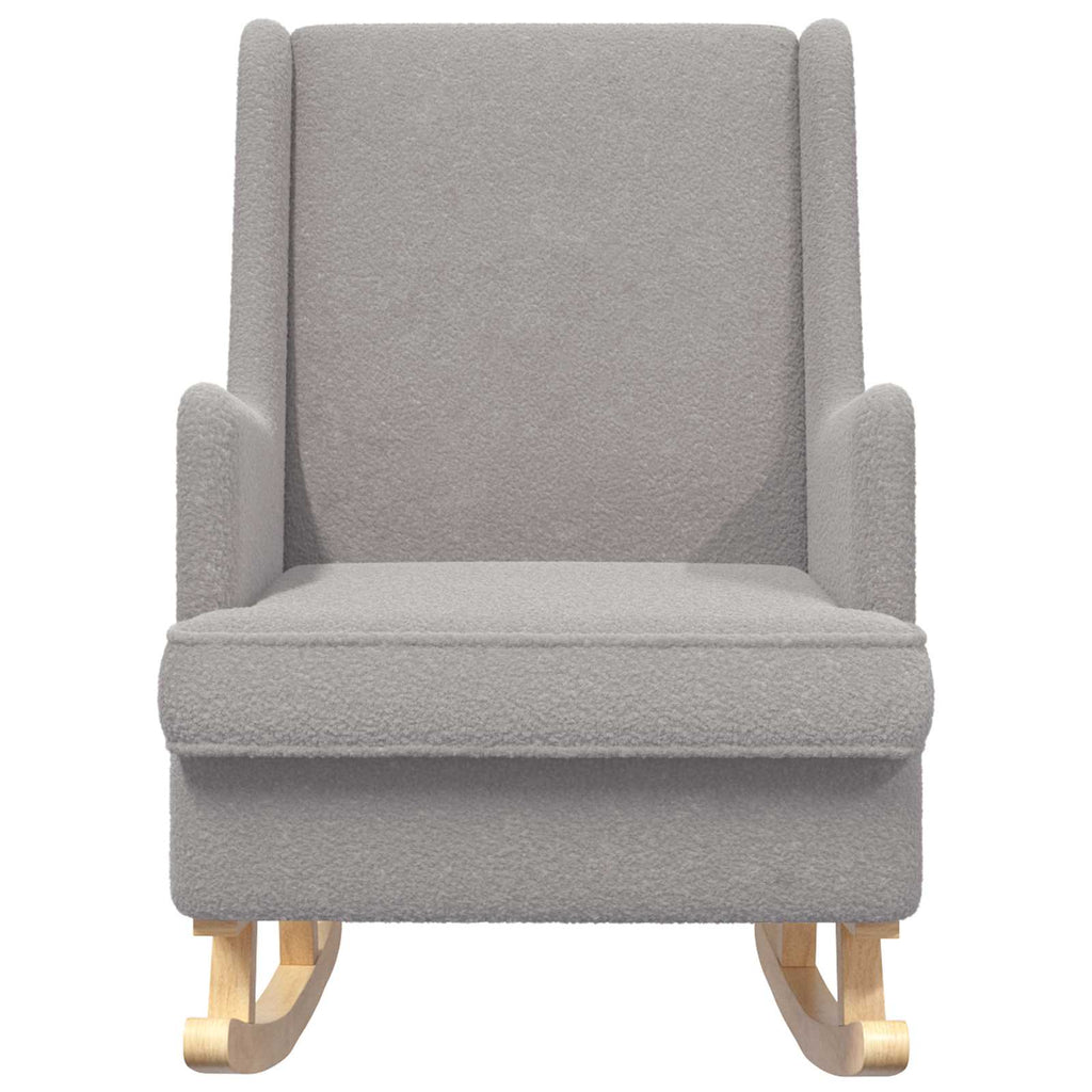 vidaXL Fotel bujany jasnoszary 62 x 80 x 85 cm Bouclé