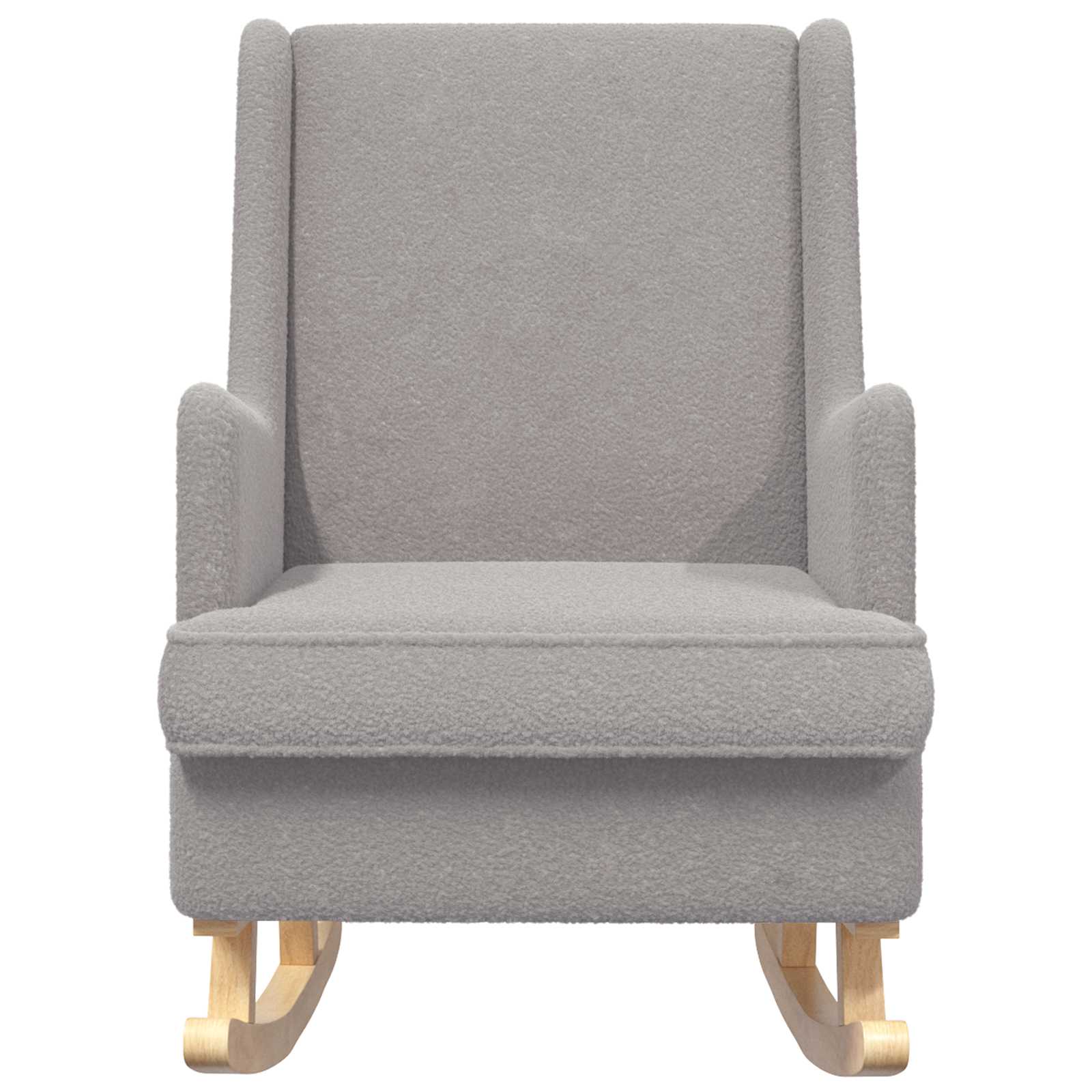 vidaXL Fotel bujany jasnoszary 62 x 80 x 85 cm Bouclé