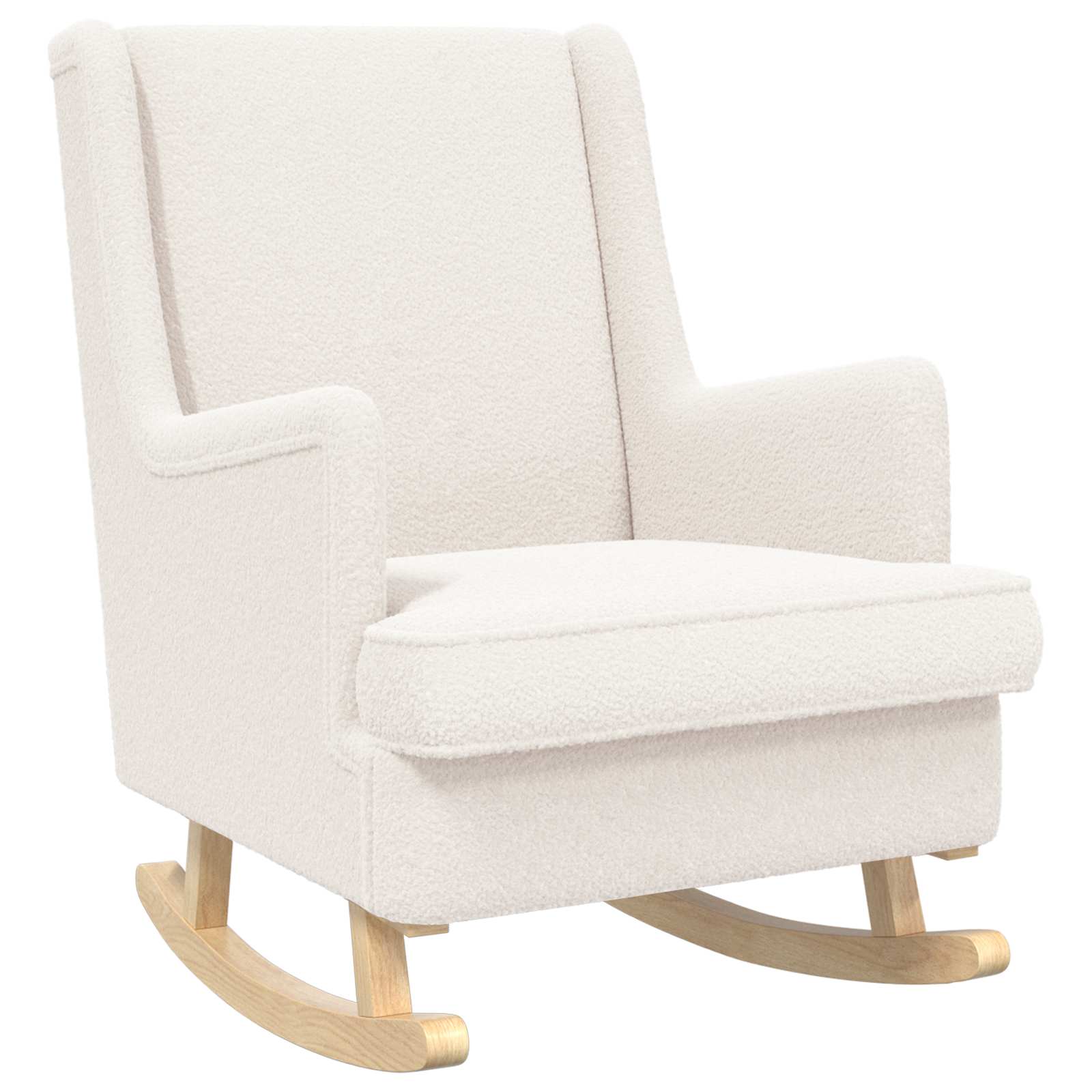 vidaXL Fotel bujany kremowy 62 x 80 x 85 cm Bouclé