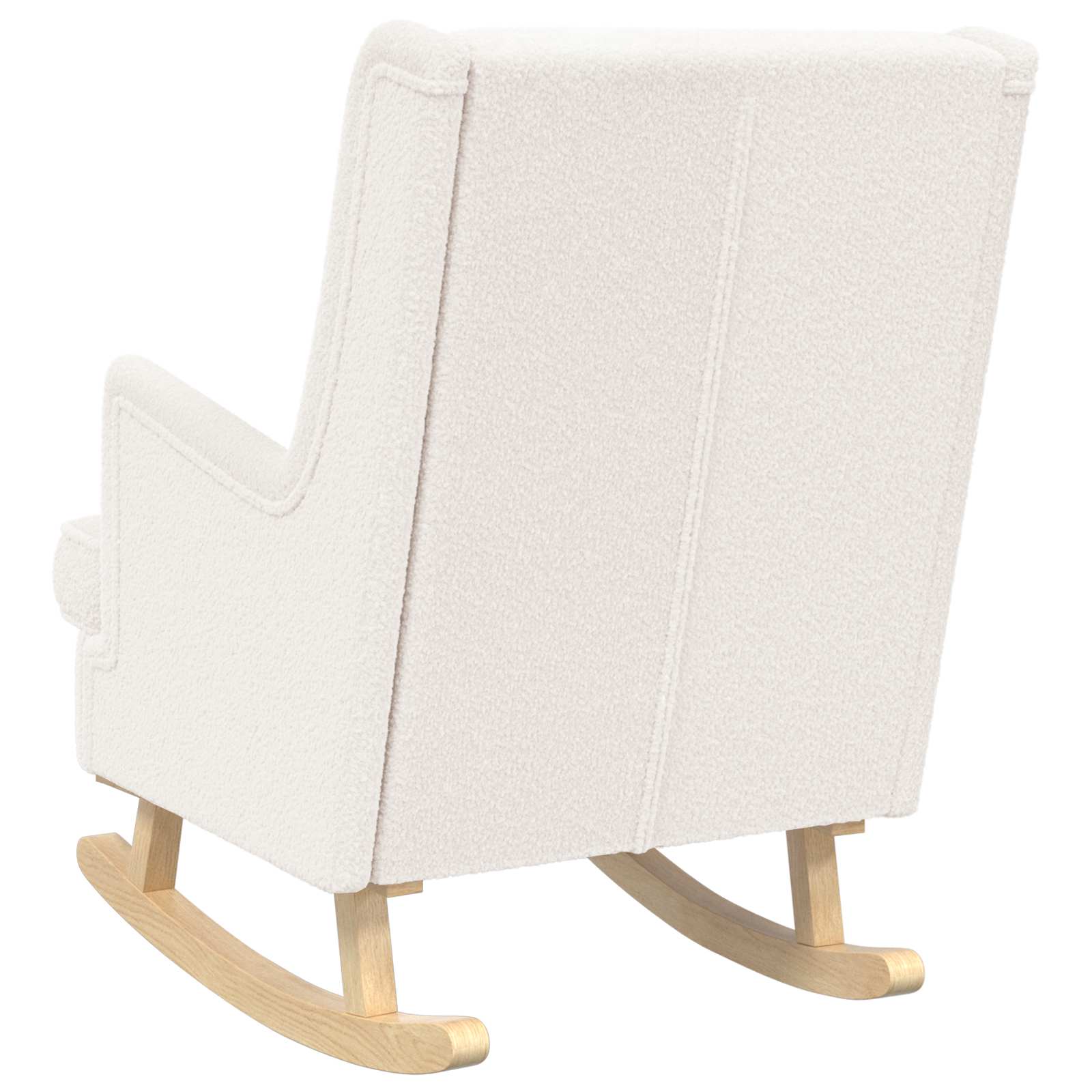 vidaXL Fotel bujany kremowy 62 x 80 x 85 cm Bouclé