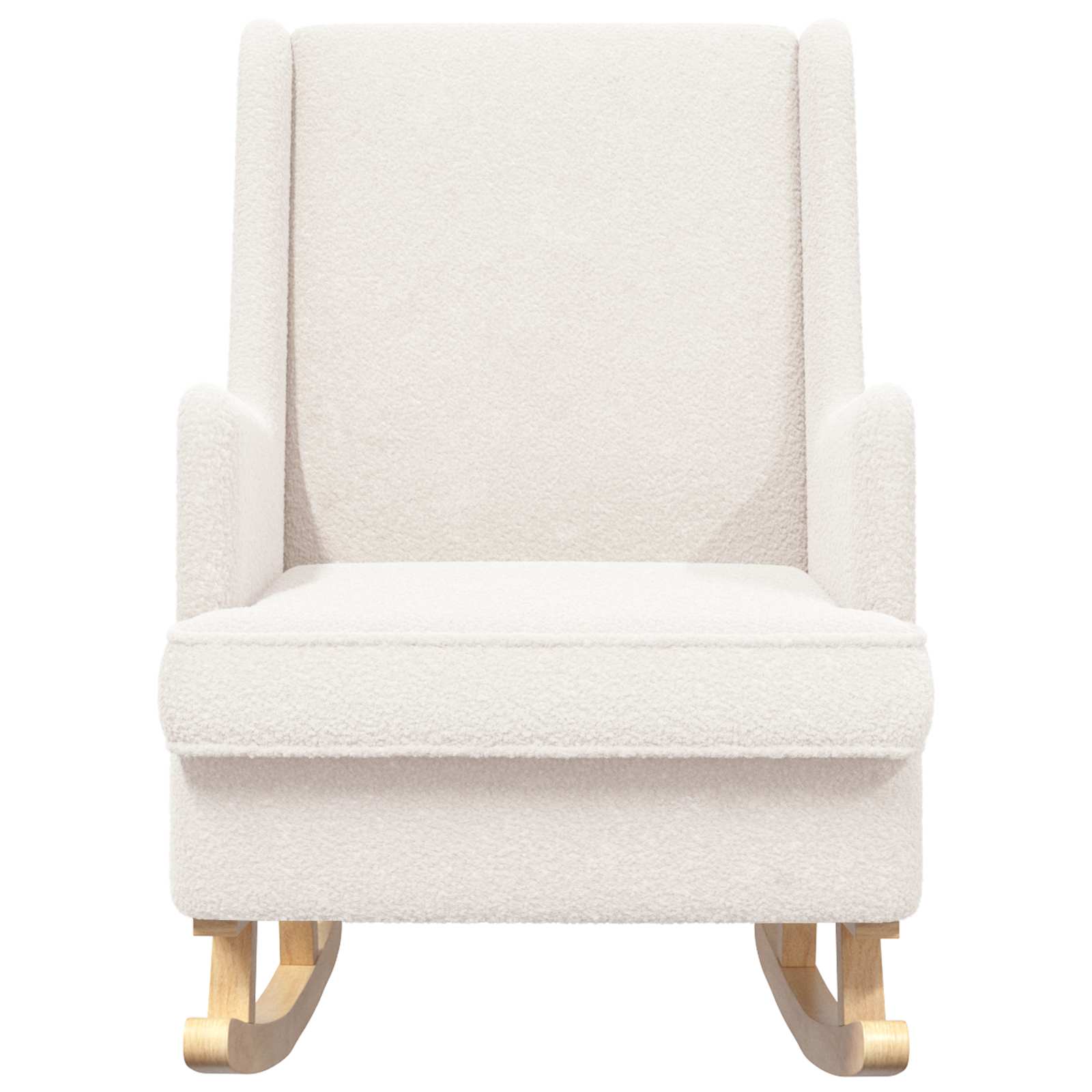 vidaXL Fotel bujany kremowy 62 x 80 x 85 cm Bouclé