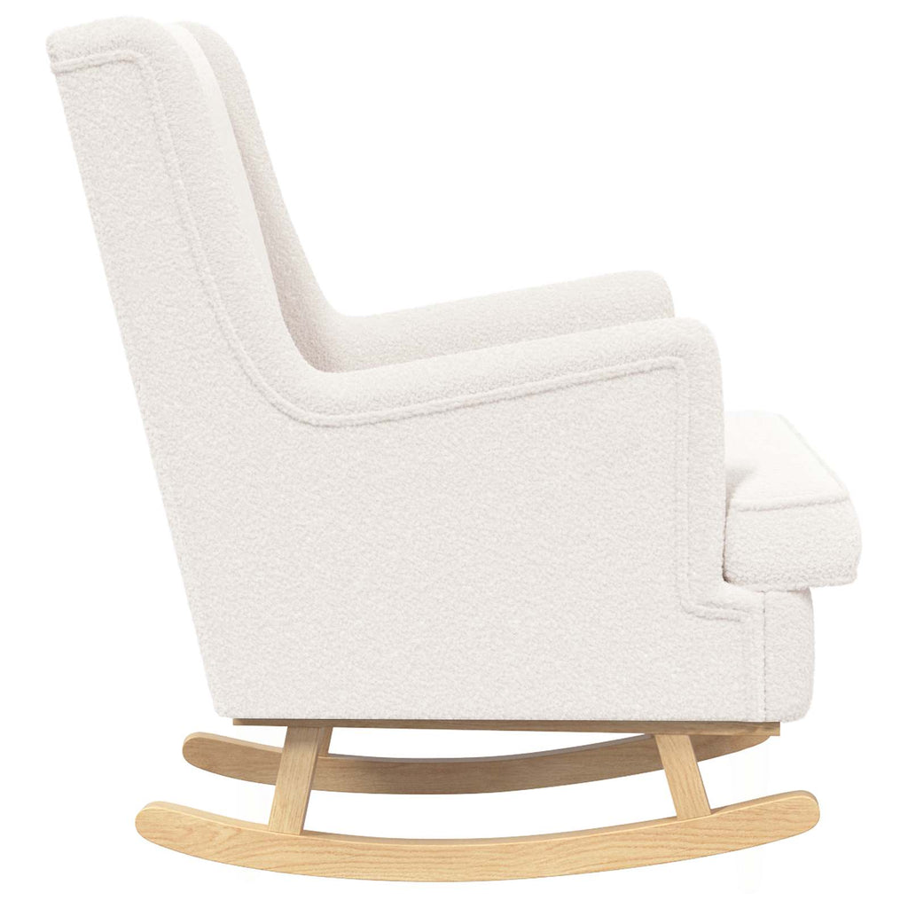 vidaXL Fotel bujany kremowy 62 x 80 x 85 cm Bouclé