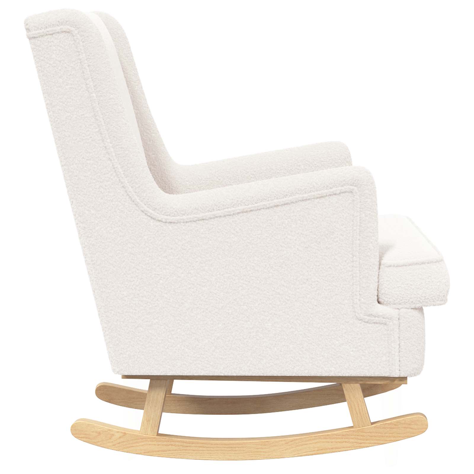 vidaXL Fotel bujany kremowy 62 x 80 x 85 cm Bouclé