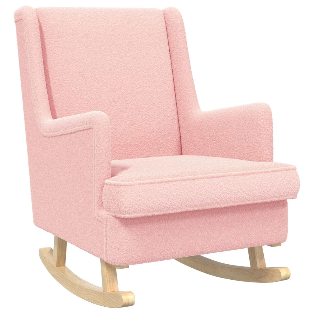 vidaXL Fotel bujany różowy 62 x 80 x 85 cm Bouclé