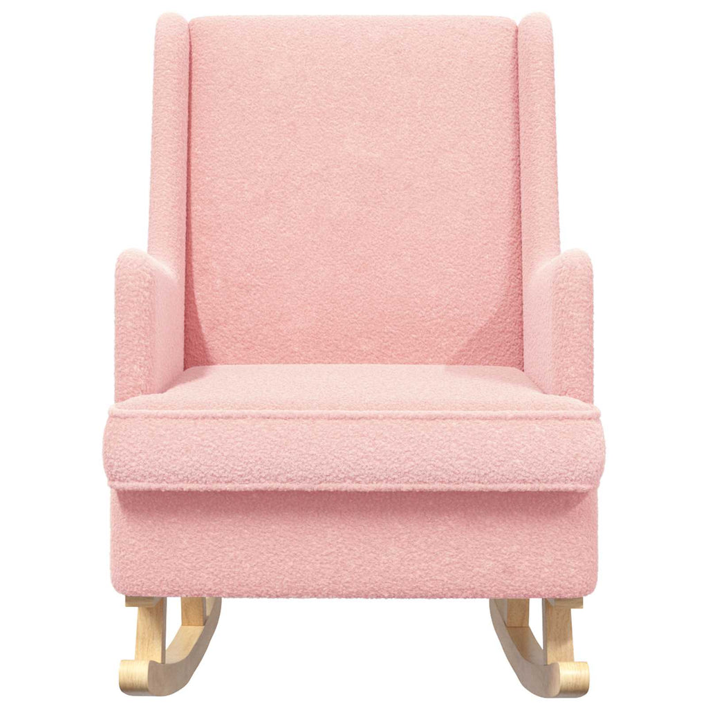 vidaXL Fotel bujany różowy 62 x 80 x 85 cm Bouclé