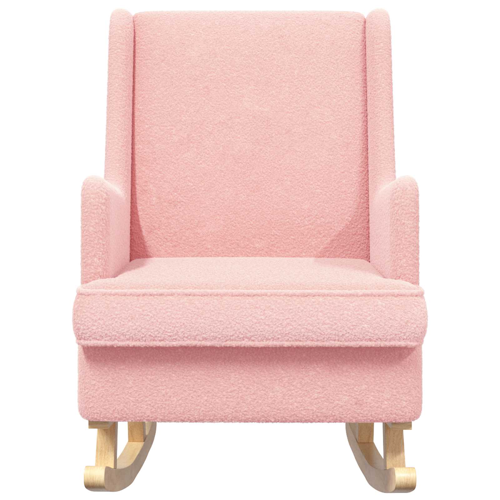 vidaXL Fotel bujany różowy 62 x 80 x 85 cm Bouclé