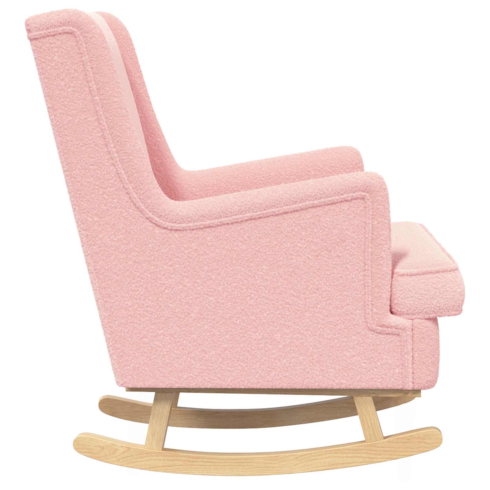vidaXL Fotel bujany różowy 62 x 80 x 85 cm Bouclé