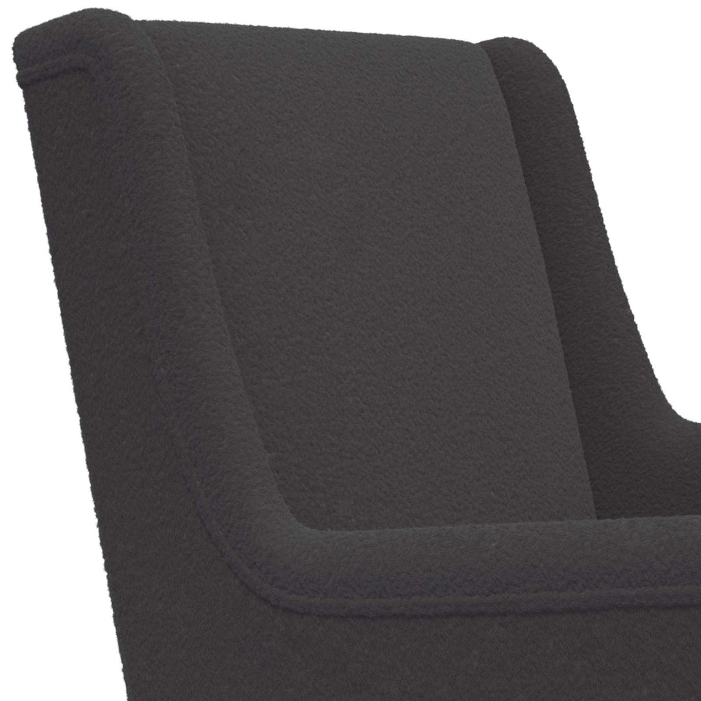 vidaXL Fotel bujany ciemnoszary 62 x 80 x 85 cm Bouclé