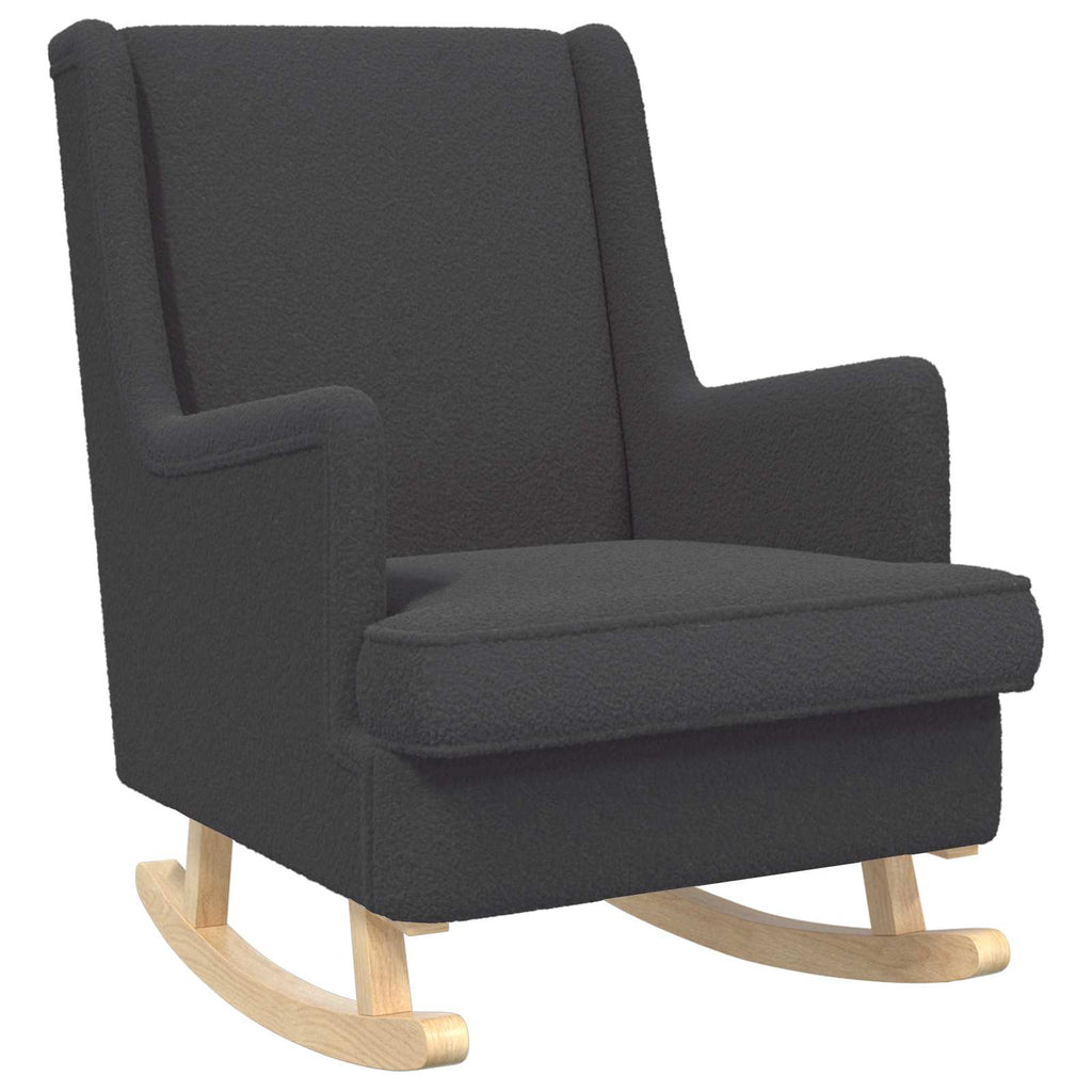 vidaXL Fotel bujany ciemnoszary 62 x 80 x 85 cm Bouclé
