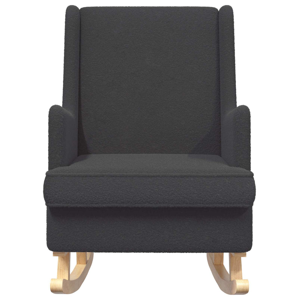 vidaXL Fotel bujany ciemnoszary 62 x 80 x 85 cm Bouclé