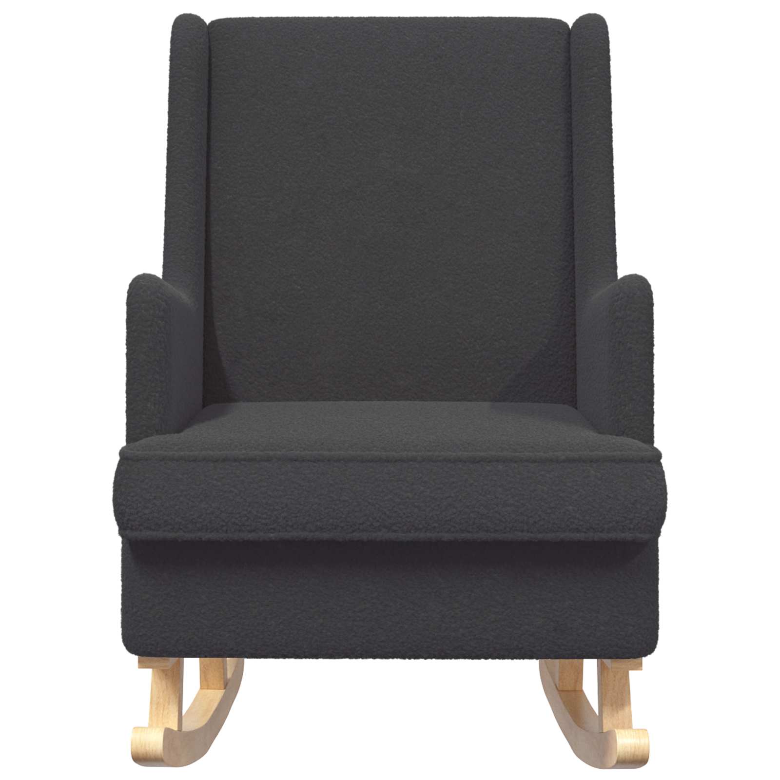 vidaXL Fotel bujany ciemnoszary 62 x 80 x 85 cm Bouclé