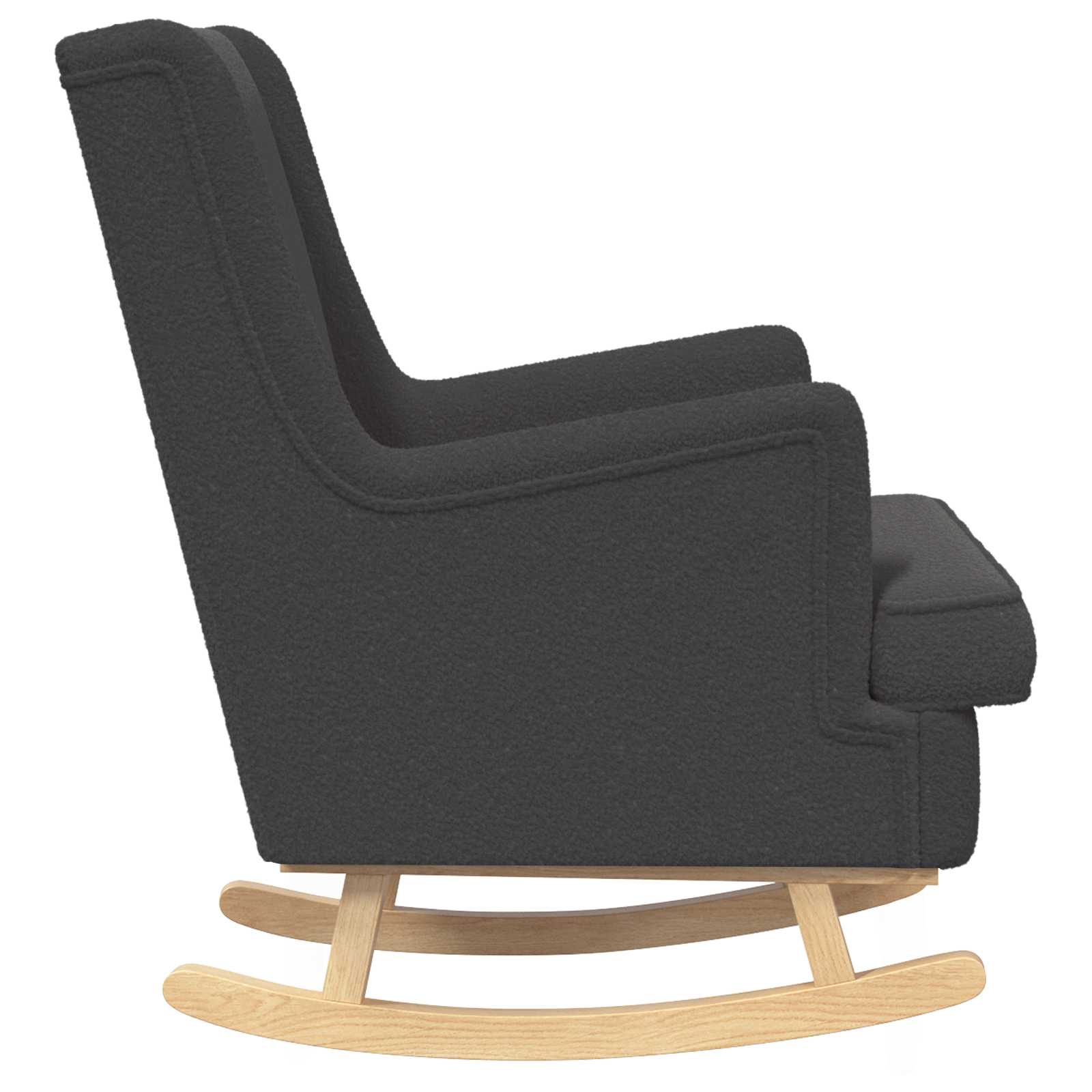 vidaXL Fotel bujany ciemnoszary 62 x 80 x 85 cm Bouclé