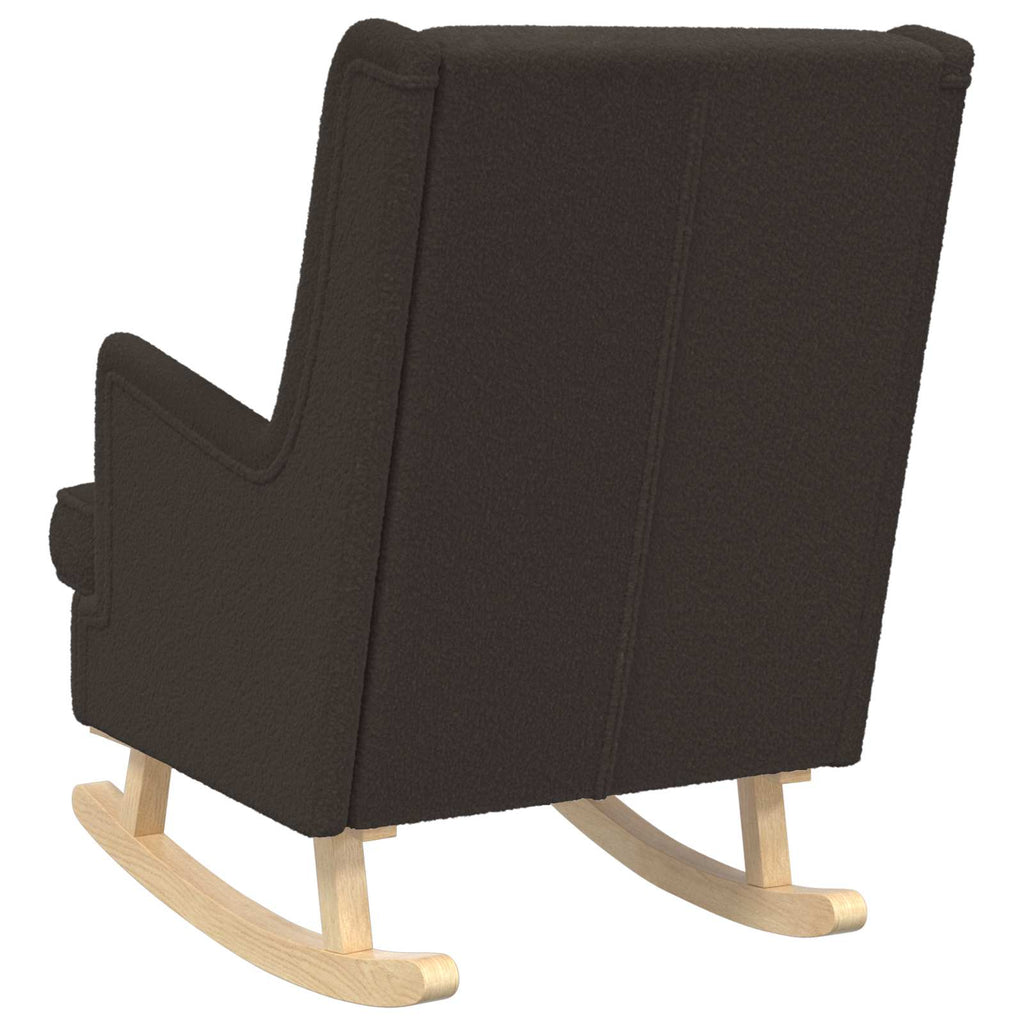 vidaXL Fotel bujany Czarny 62 x 80 x 85 cm Bouclé
