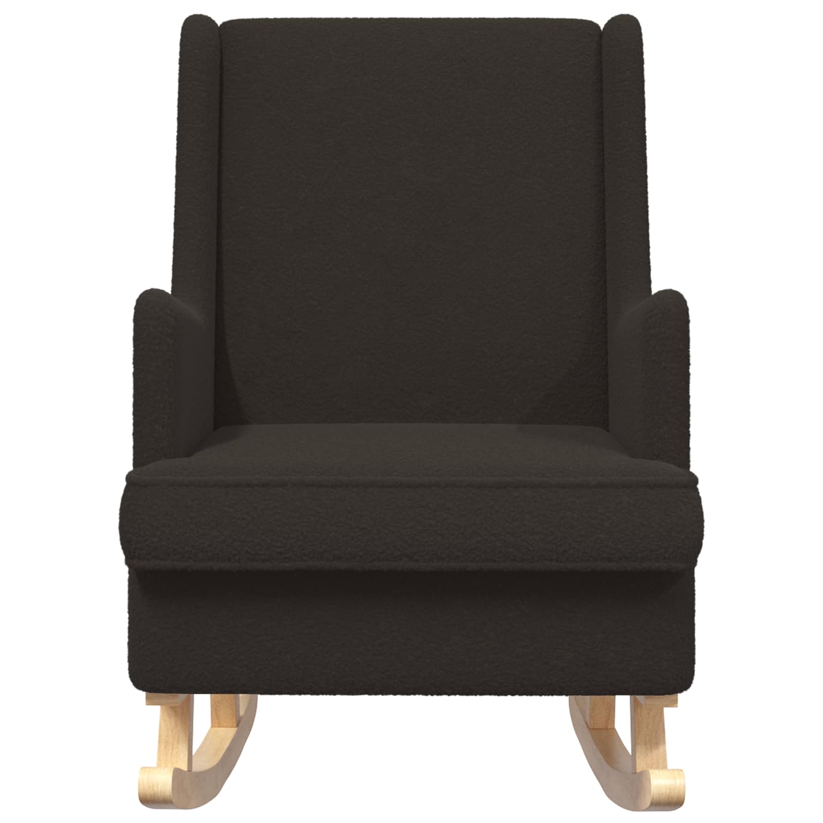 vidaXL Fotel bujany Czarny 62 x 80 x 85 cm Bouclé