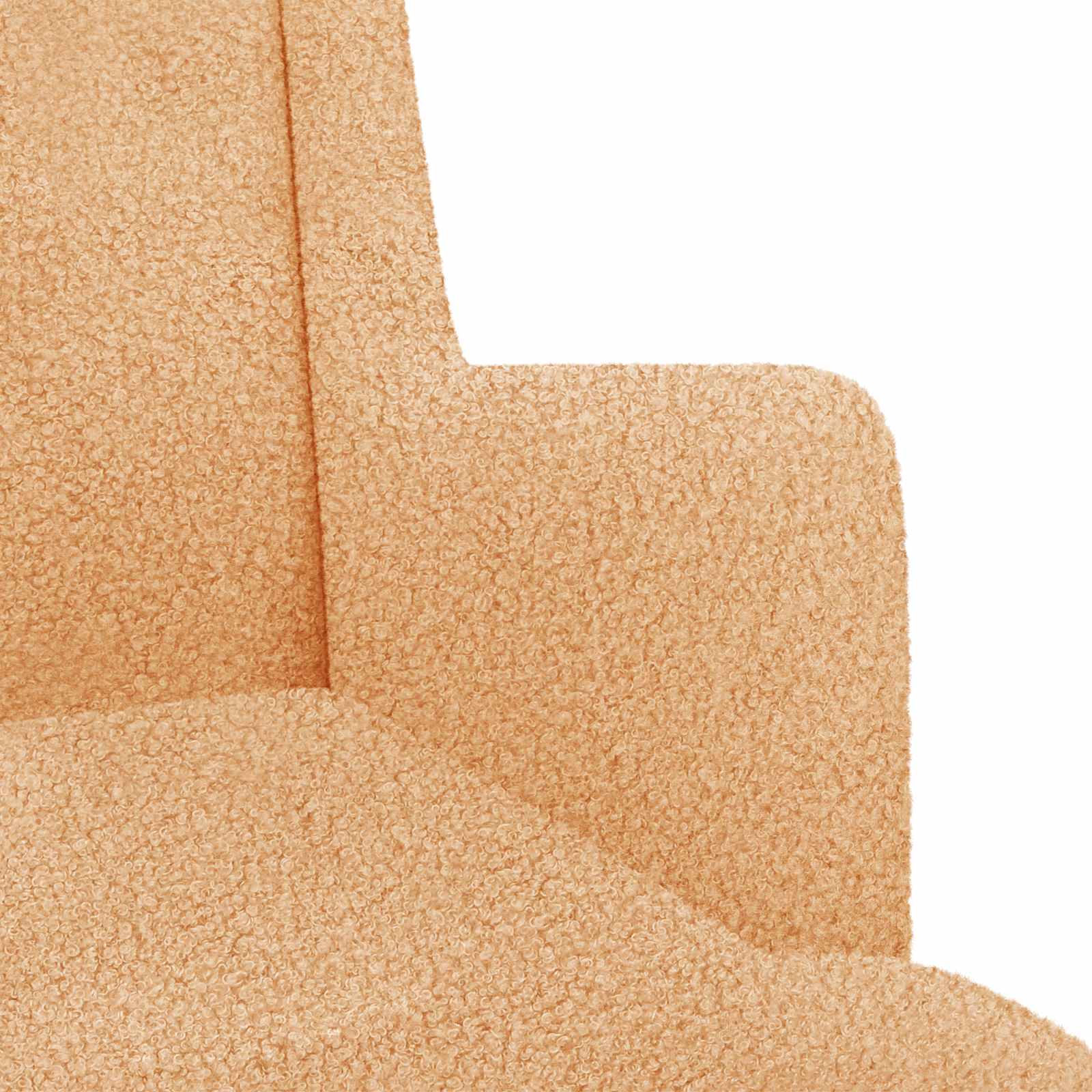 vidaXL Fotel bujany Beżowy 62 x 80 x 85 cm Bouclé