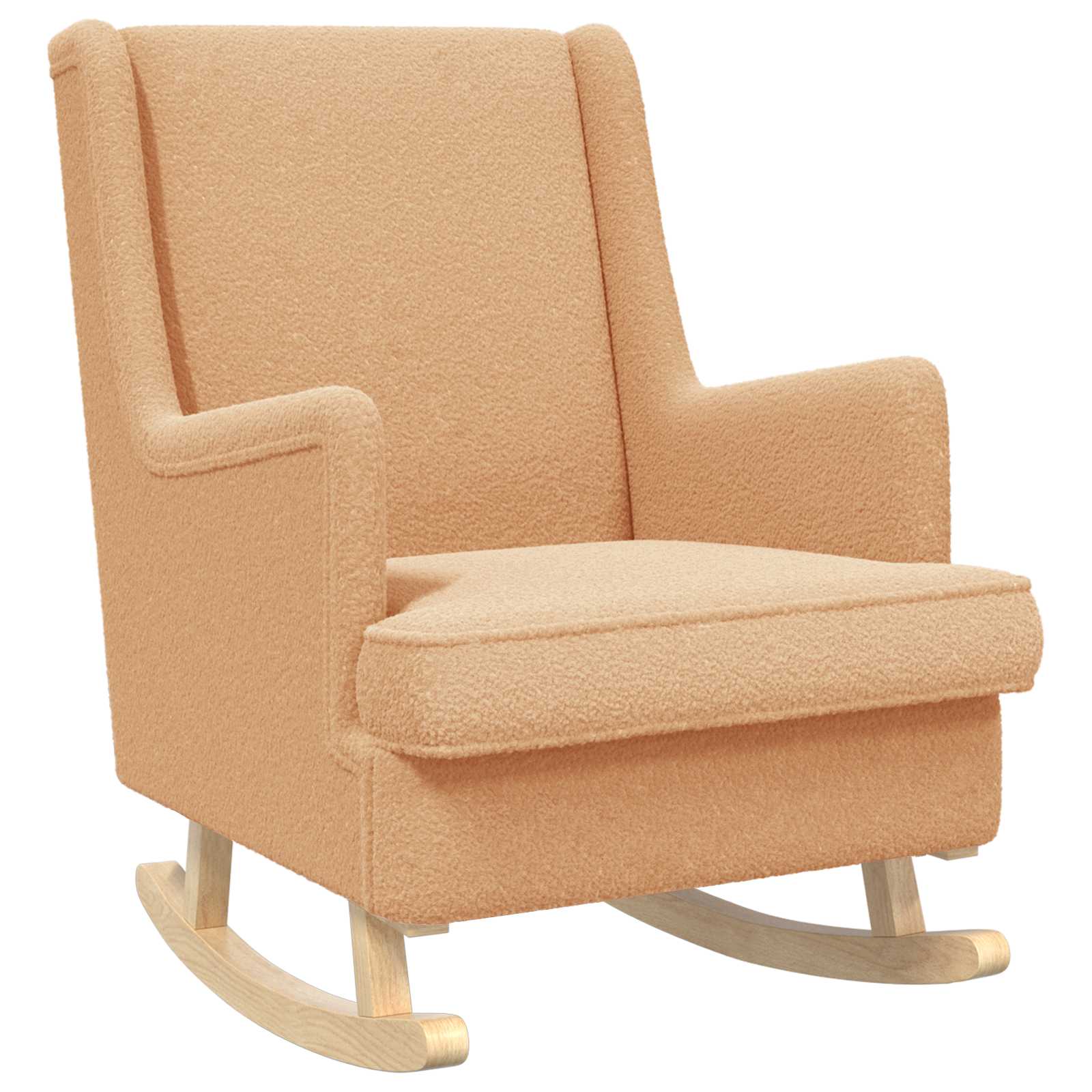 vidaXL Fotel bujany Beżowy 62 x 80 x 85 cm Bouclé