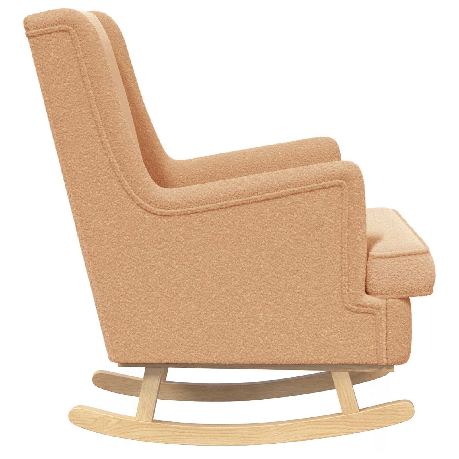 vidaXL Fotel bujany Beżowy 62 x 80 x 85 cm Bouclé