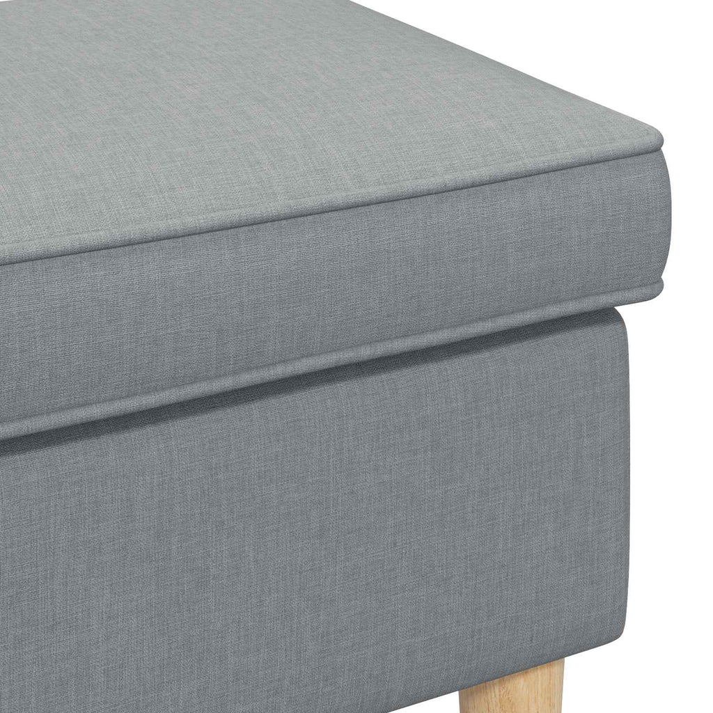 vidaXL Stołek na Stopy jasnoszary 55 x 35 x 41 cm Poliester