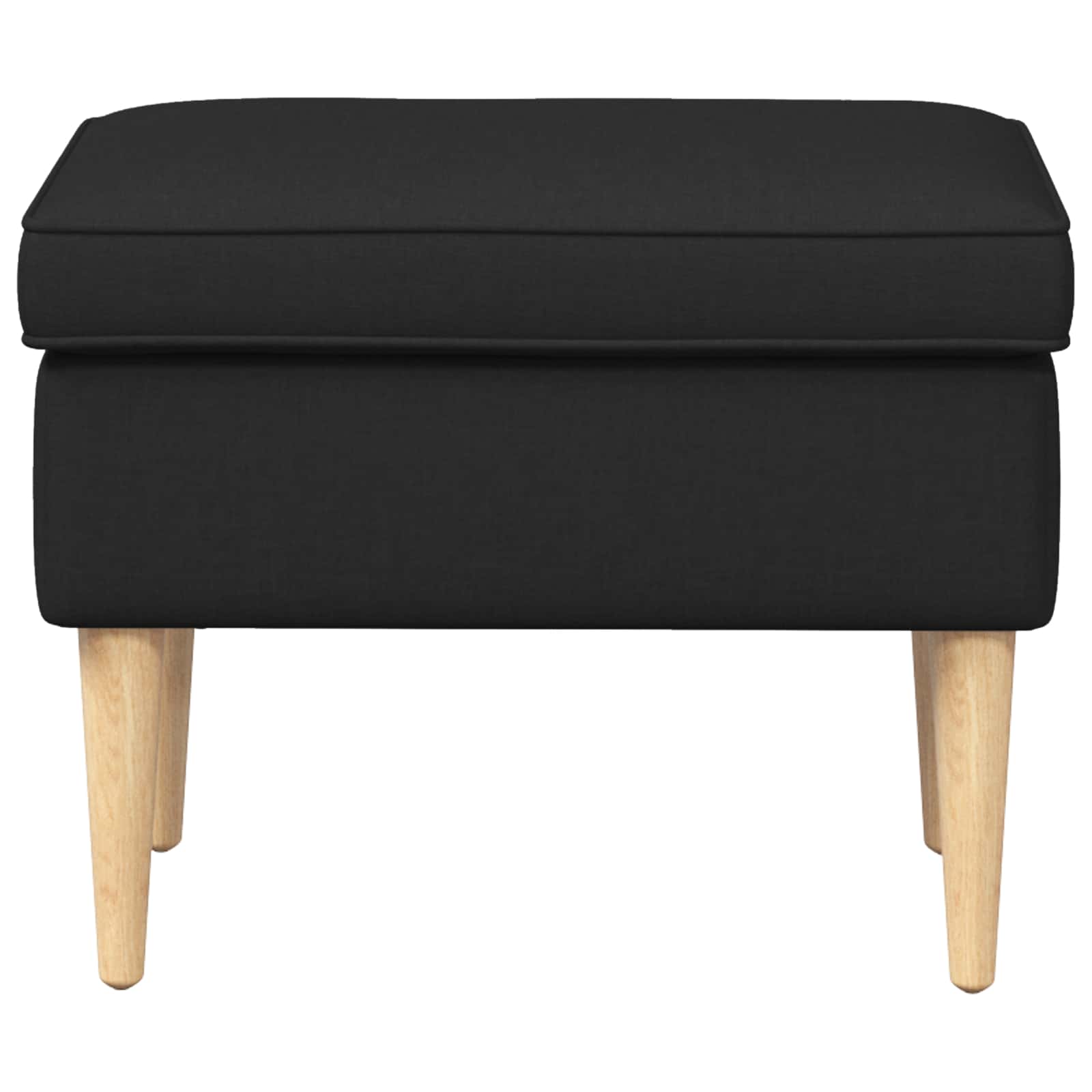 vidaXL Stołek na Stopy Czarny 55 x 35 x 41 cm