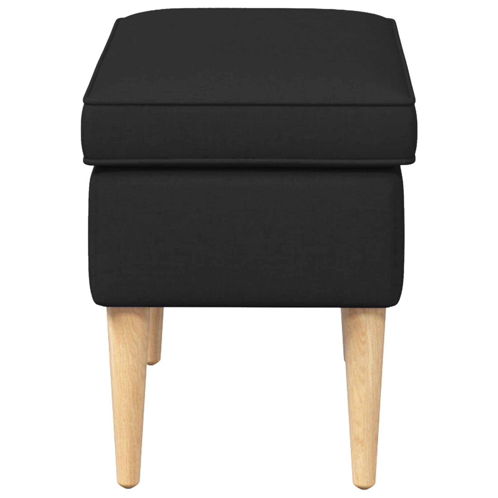 vidaXL Stołek na Stopy Czarny 55 x 35 x 41 cm