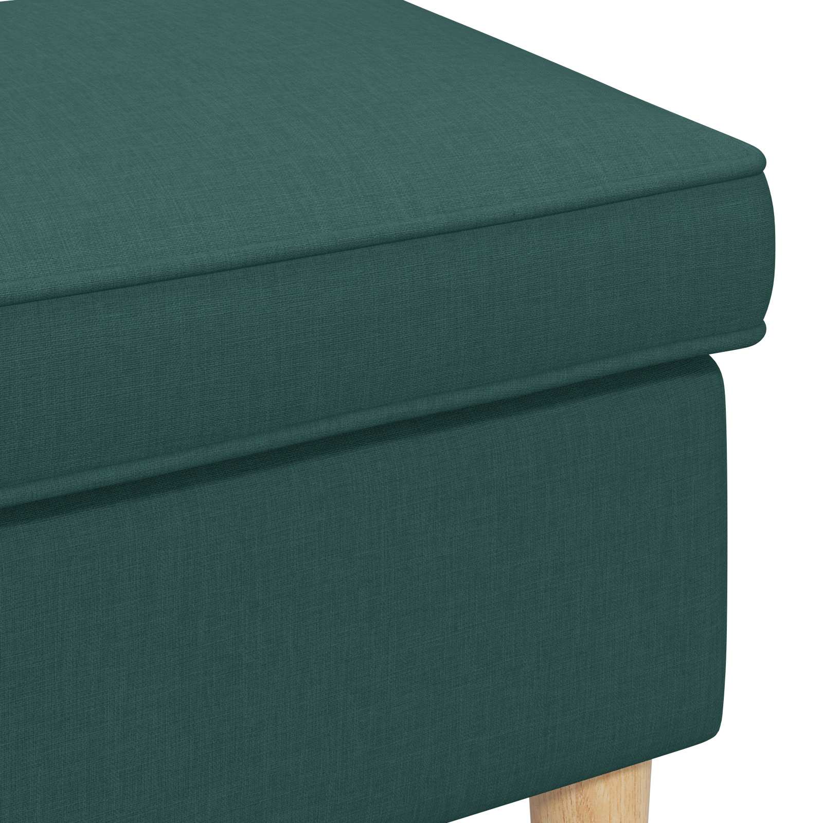 vidaXL Stołek na Stopy Ciemnozielony 55 x 35 x 41 cm