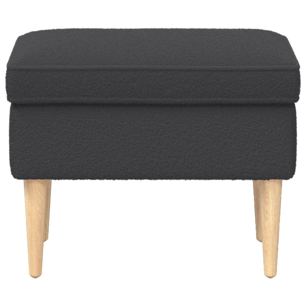 vidaXL Stołek na Stopy ciemnoszary 55 x 35 x 41 cm Bouclé