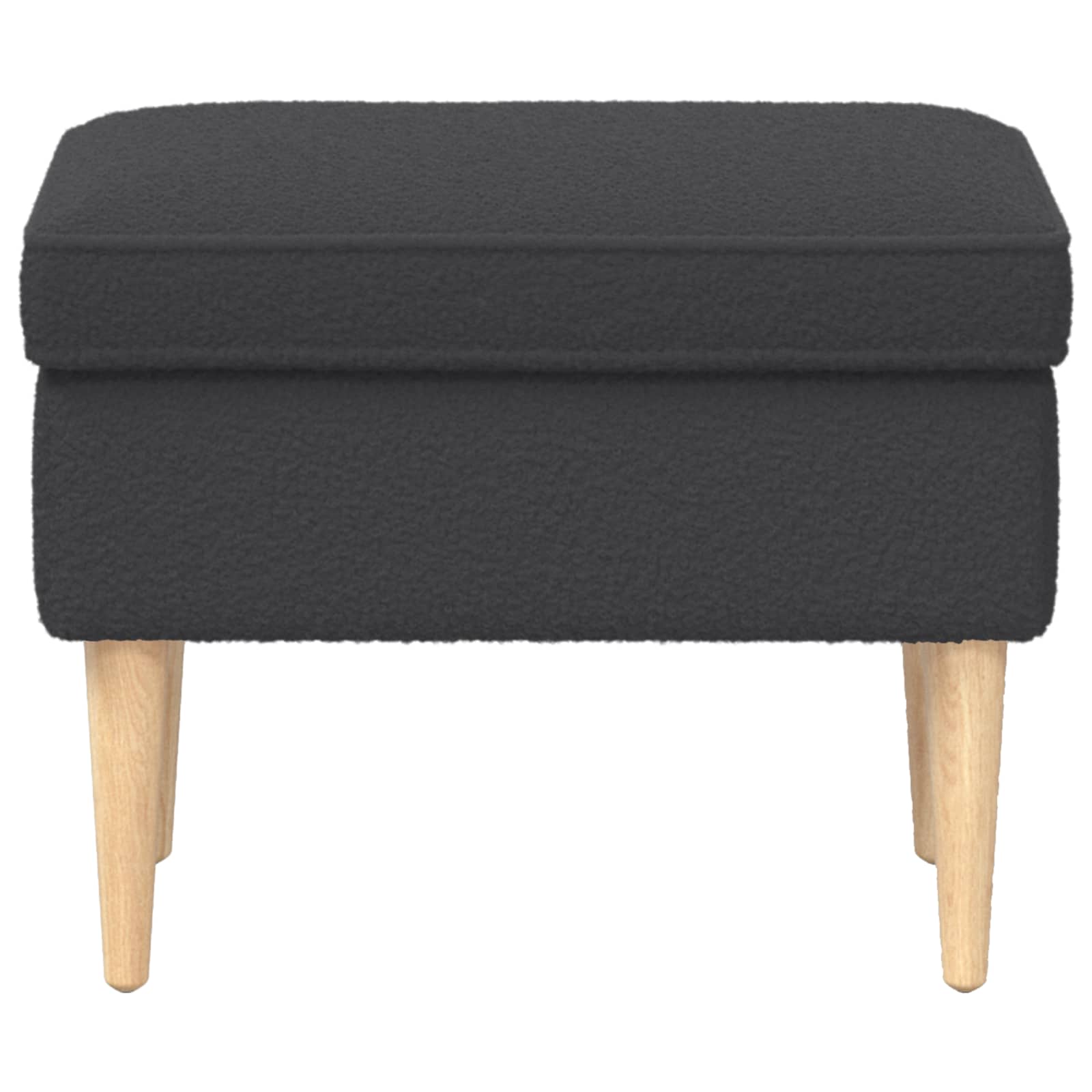 vidaXL Stołek na Stopy ciemnoszary 55 x 35 x 41 cm Bouclé