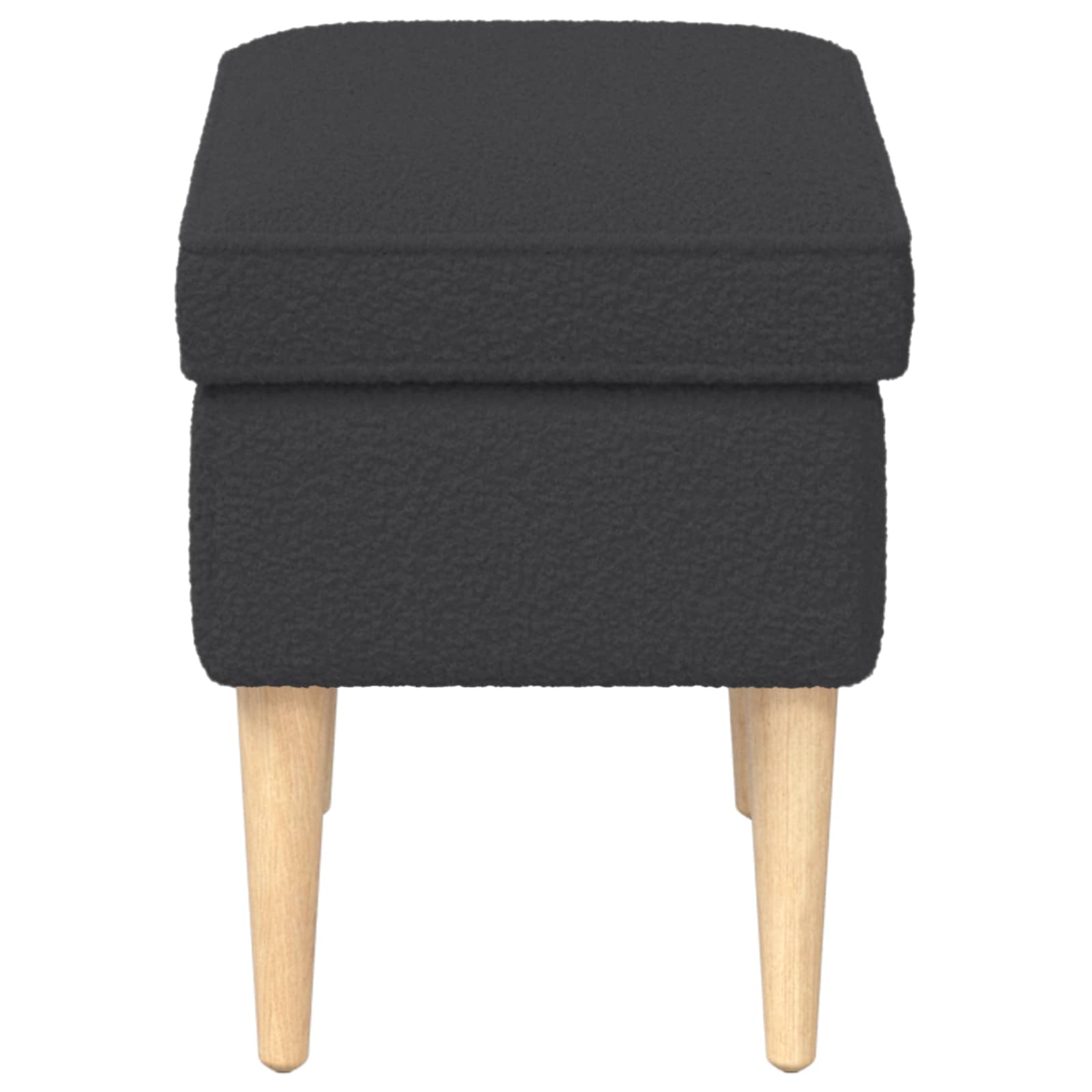 vidaXL Stołek na Stopy ciemnoszary 55 x 35 x 41 cm Bouclé