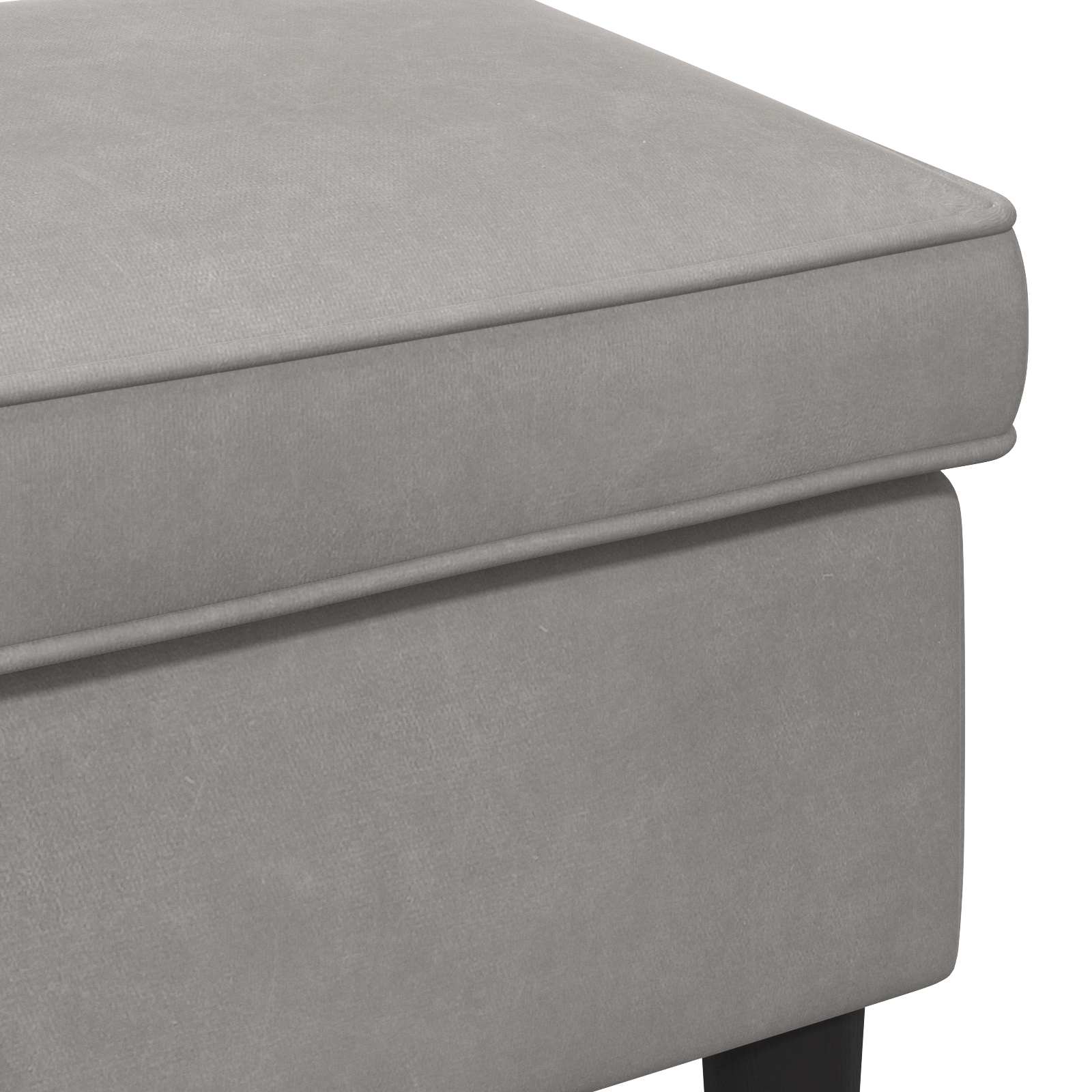vidaXL Stołek na Stopy jasnoszary 55 x 35 x 41 cm Welur