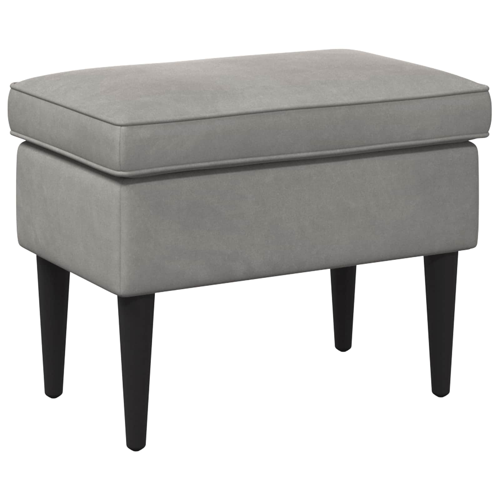 vidaXL Stołek na Stopy jasnoszary 55 x 35 x 41 cm Welur