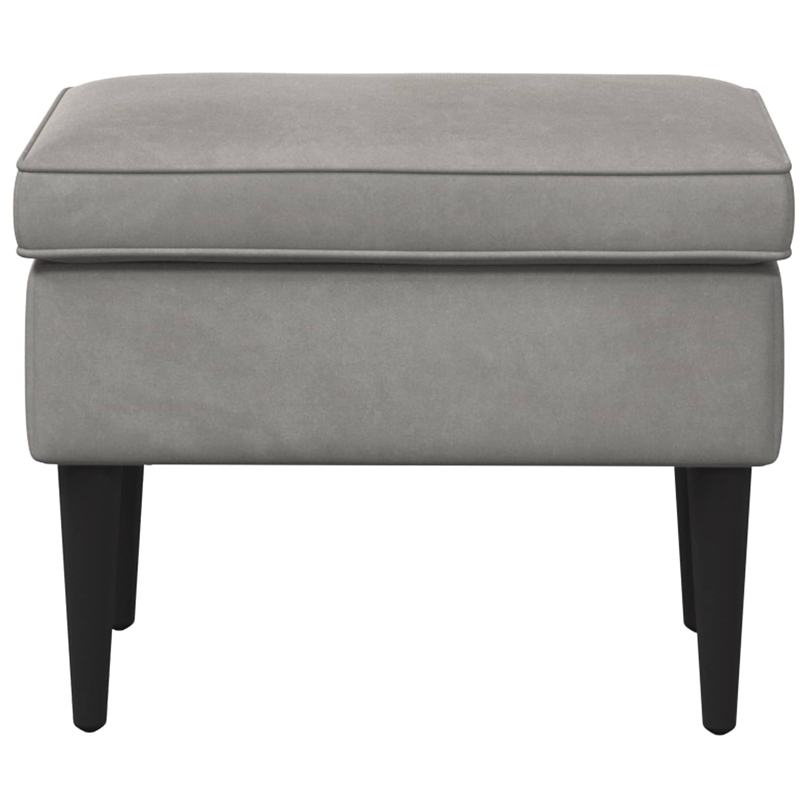 vidaXL Stołek na Stopy jasnoszary 55 x 35 x 41 cm Welur
