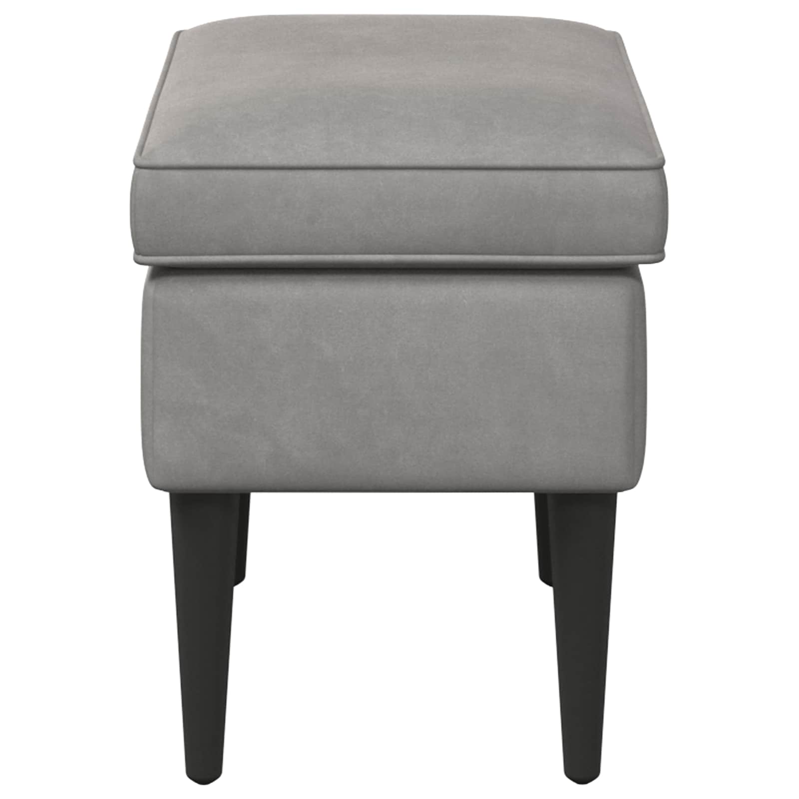 vidaXL Stołek na Stopy jasnoszary 55 x 35 x 41 cm Welur