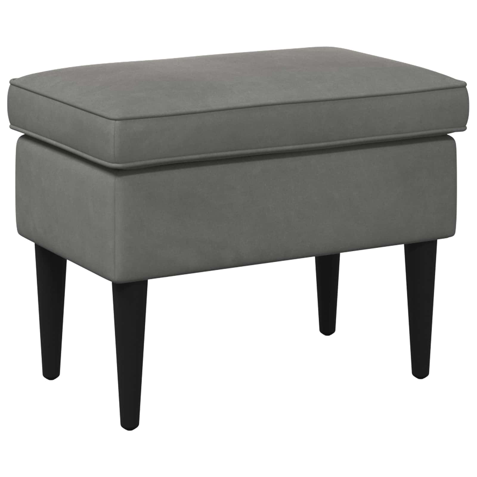 vidaXL Stołek na Stopy ciemnoszary 55 x 35 x 41 cm Welur