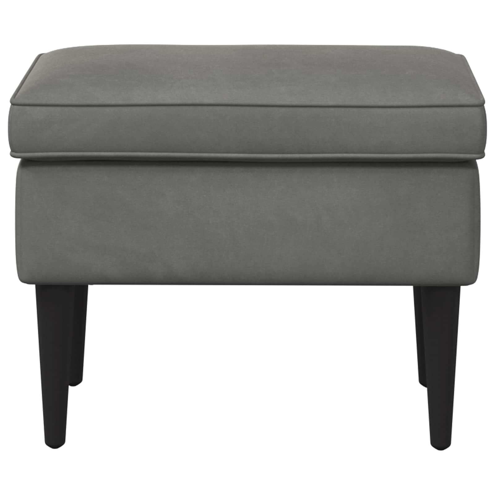 vidaXL Stołek na Stopy ciemnoszary 55 x 35 x 41 cm Welur